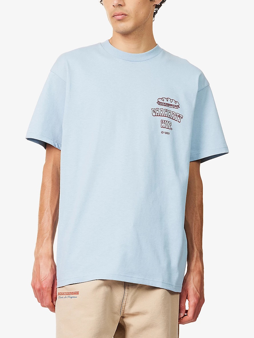 Sandwich Graphic-Print Cotton T-Shirt - 3