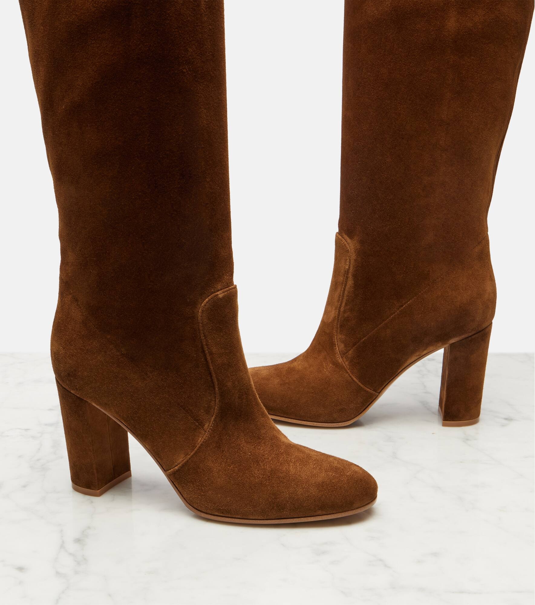 Glen 45 suede knee-high boots - 5