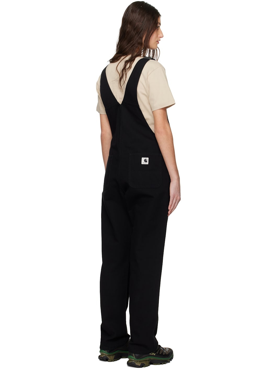 Black Bib Straight Overalls - 3