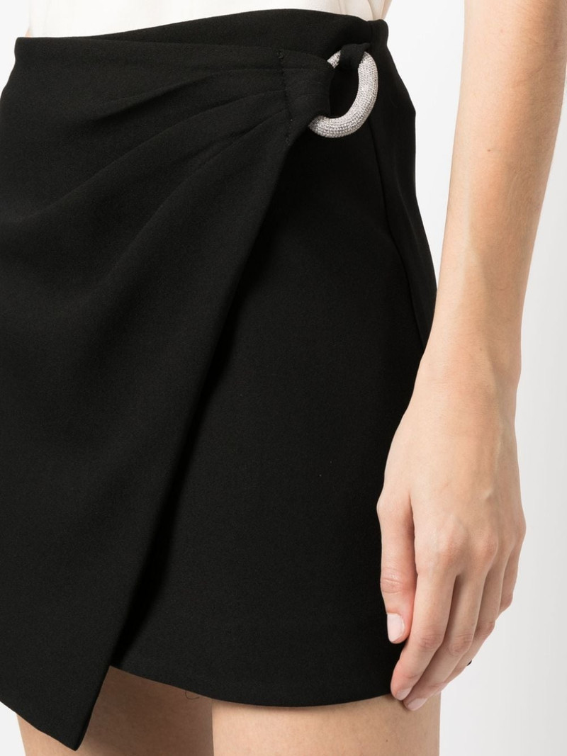crystal-embellished asymmetric miniskirt 5