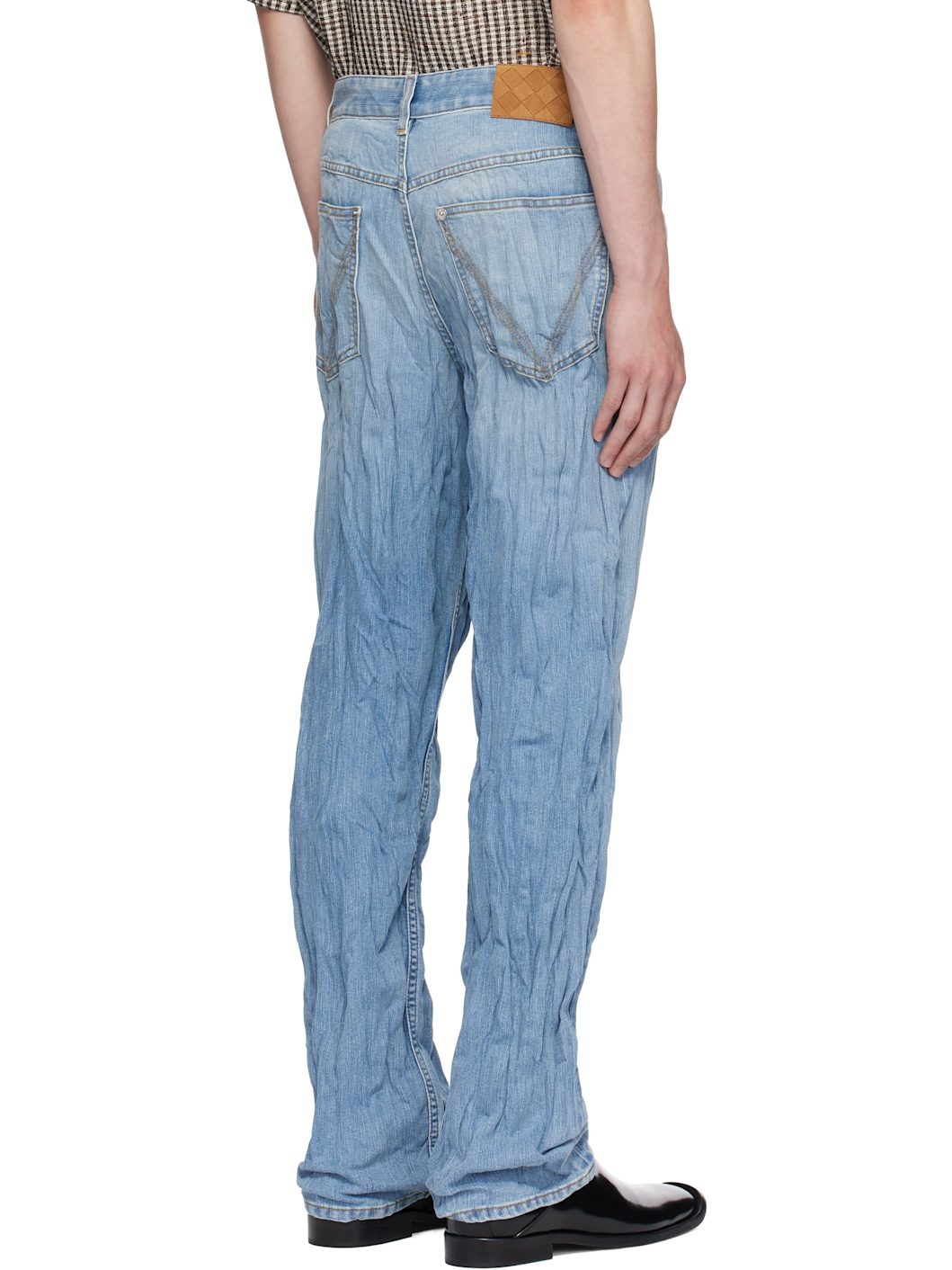 Blue Crushed Jeans - 3