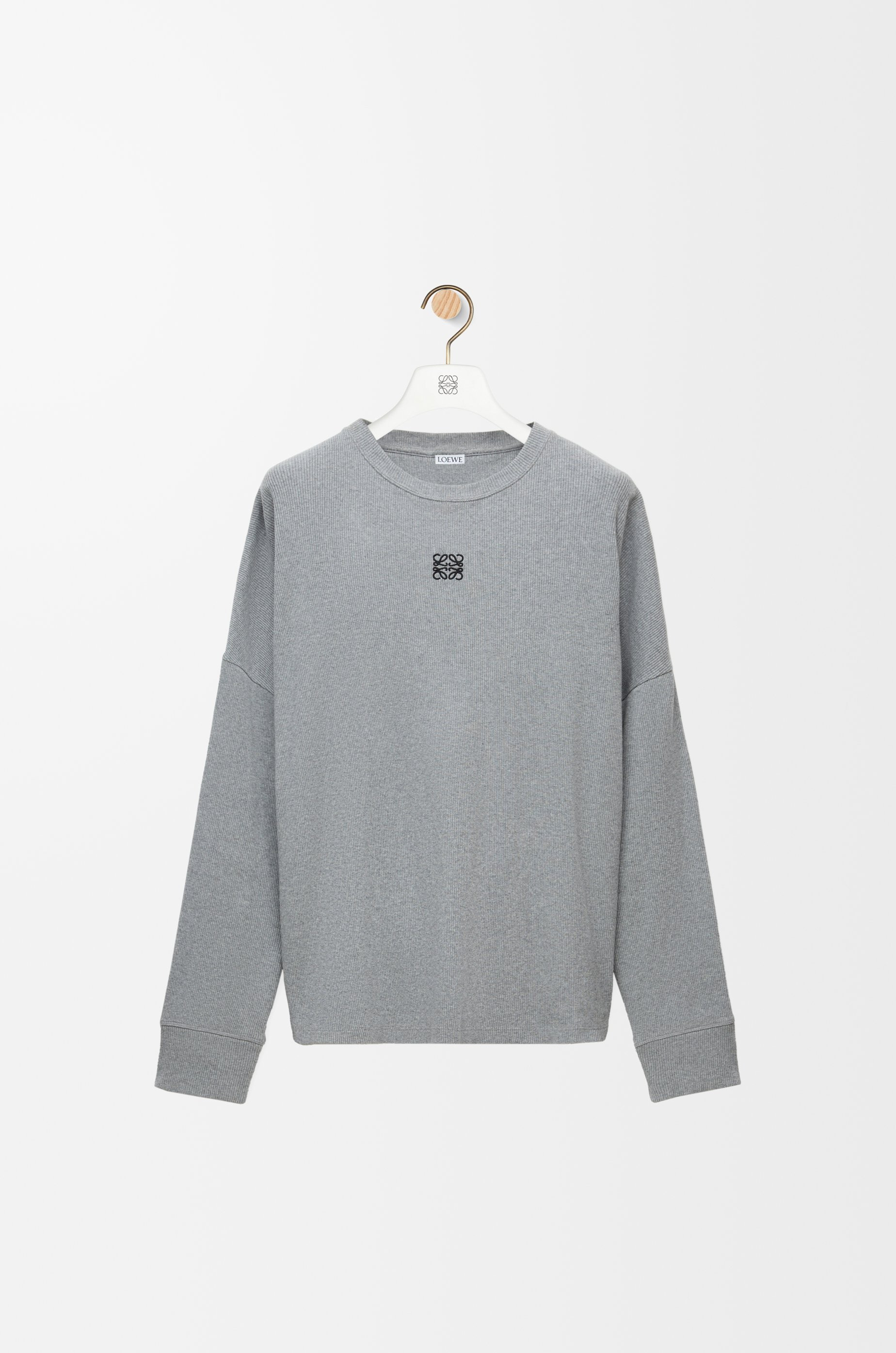 Oversized fit long sleeve T-shirt in cotton - 1