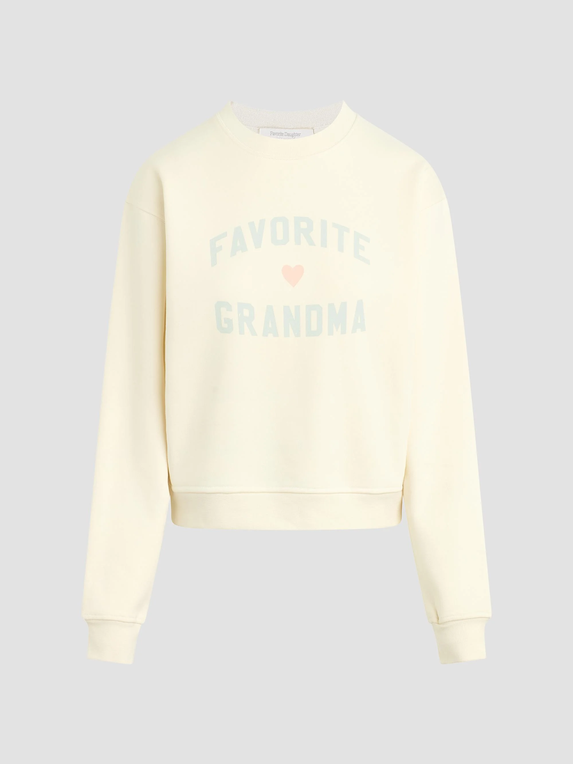 Women's The Favorite Grandma Sweatshirt - Gardenia Light Sag - 1