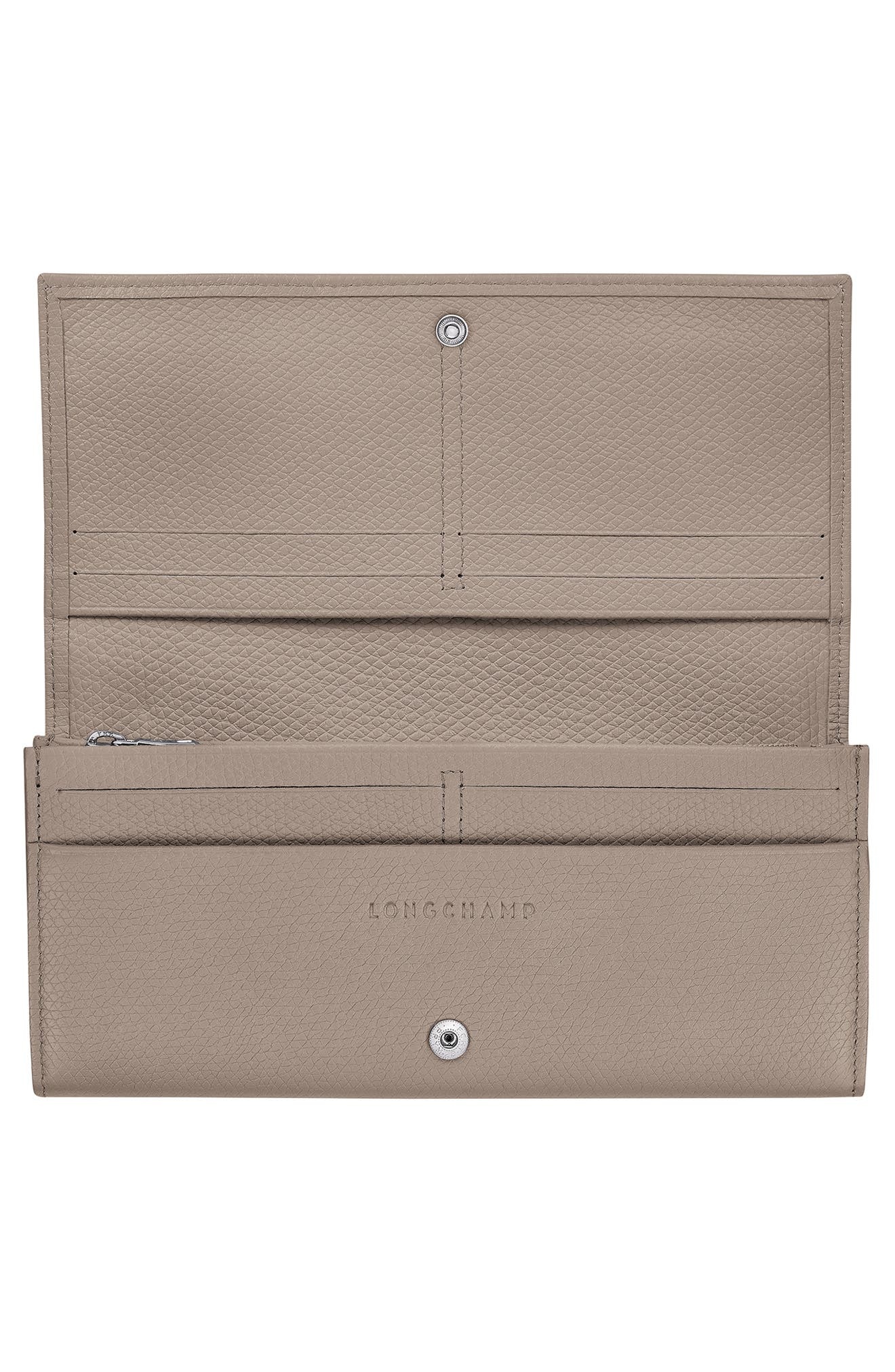Longchamp Le Roseau Leather Continental Wallet in Clay at Nordstrom - 2