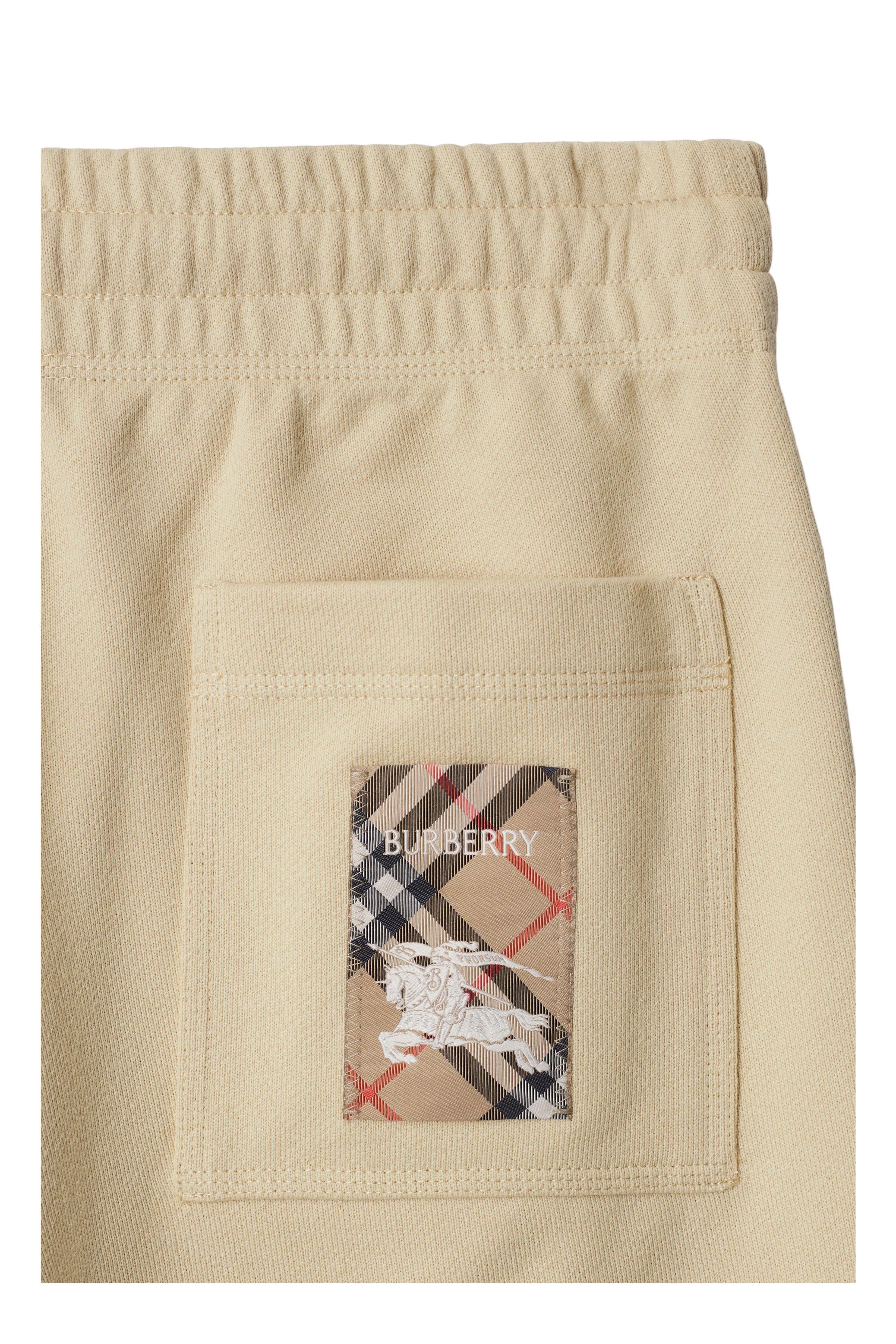 burberry Check Label Cotton Jogging Pants in Nutmeg at Nordstrom - 2