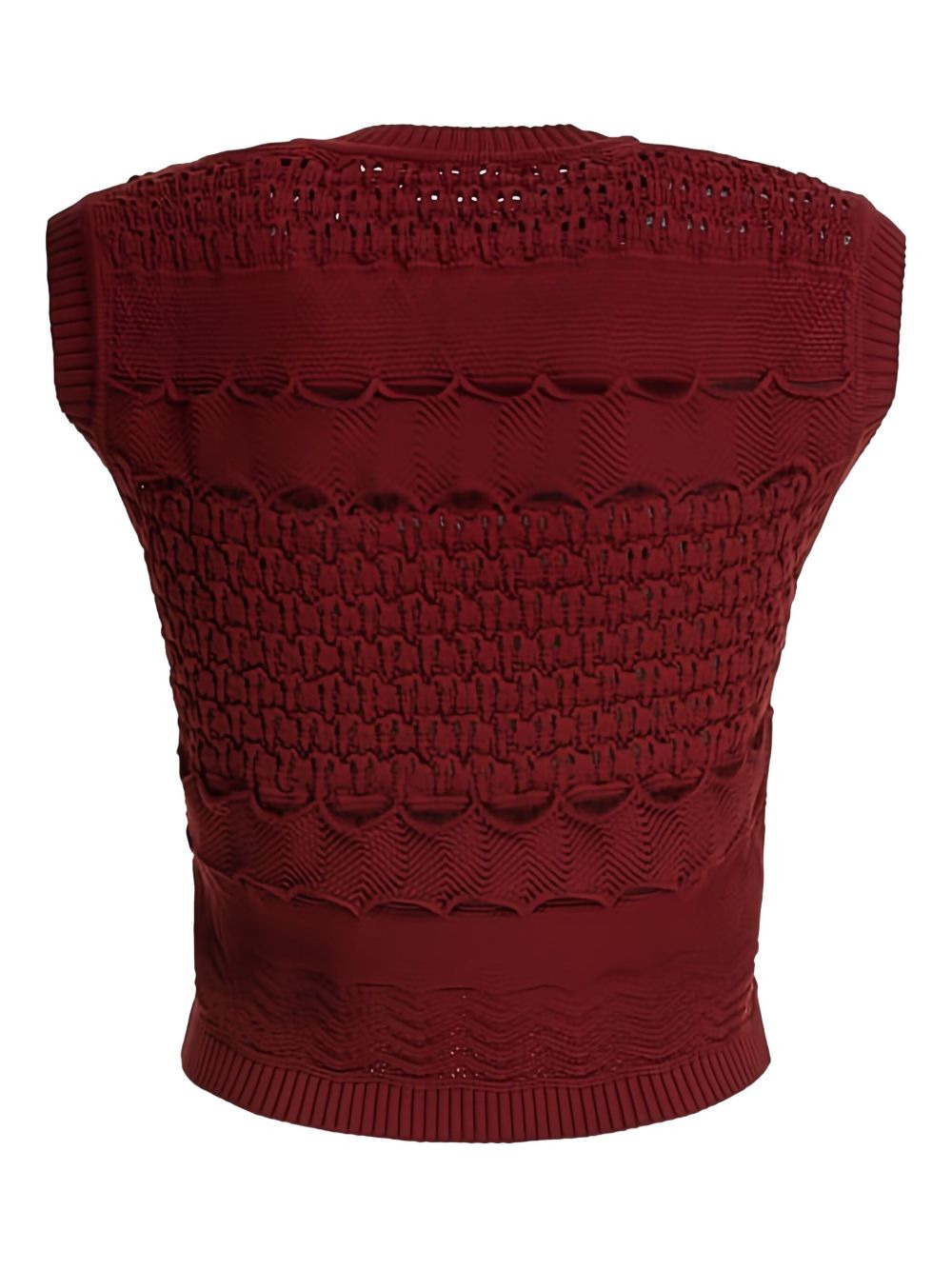 open-knit tank top - 2