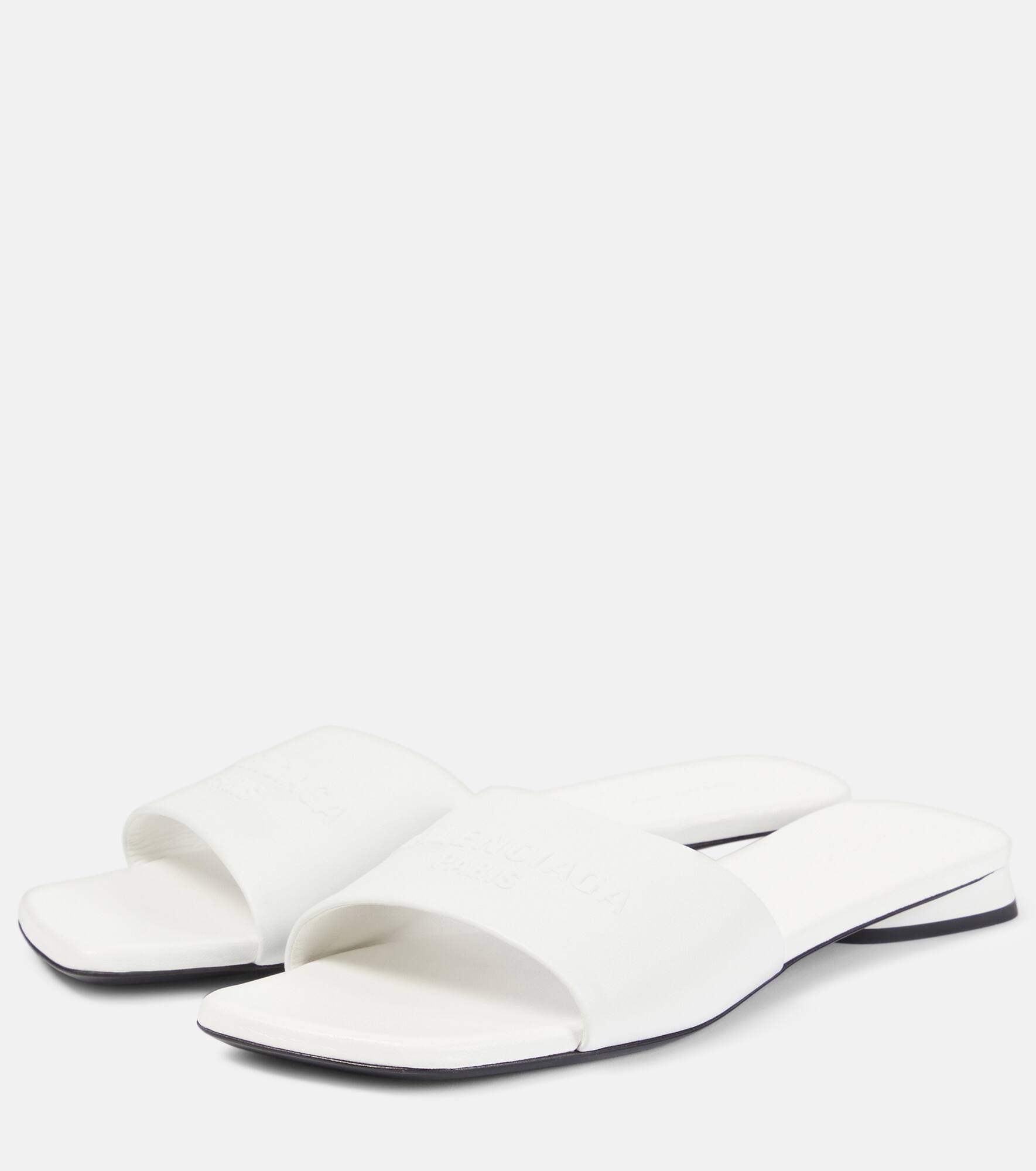 Duty Free leather slides - 5