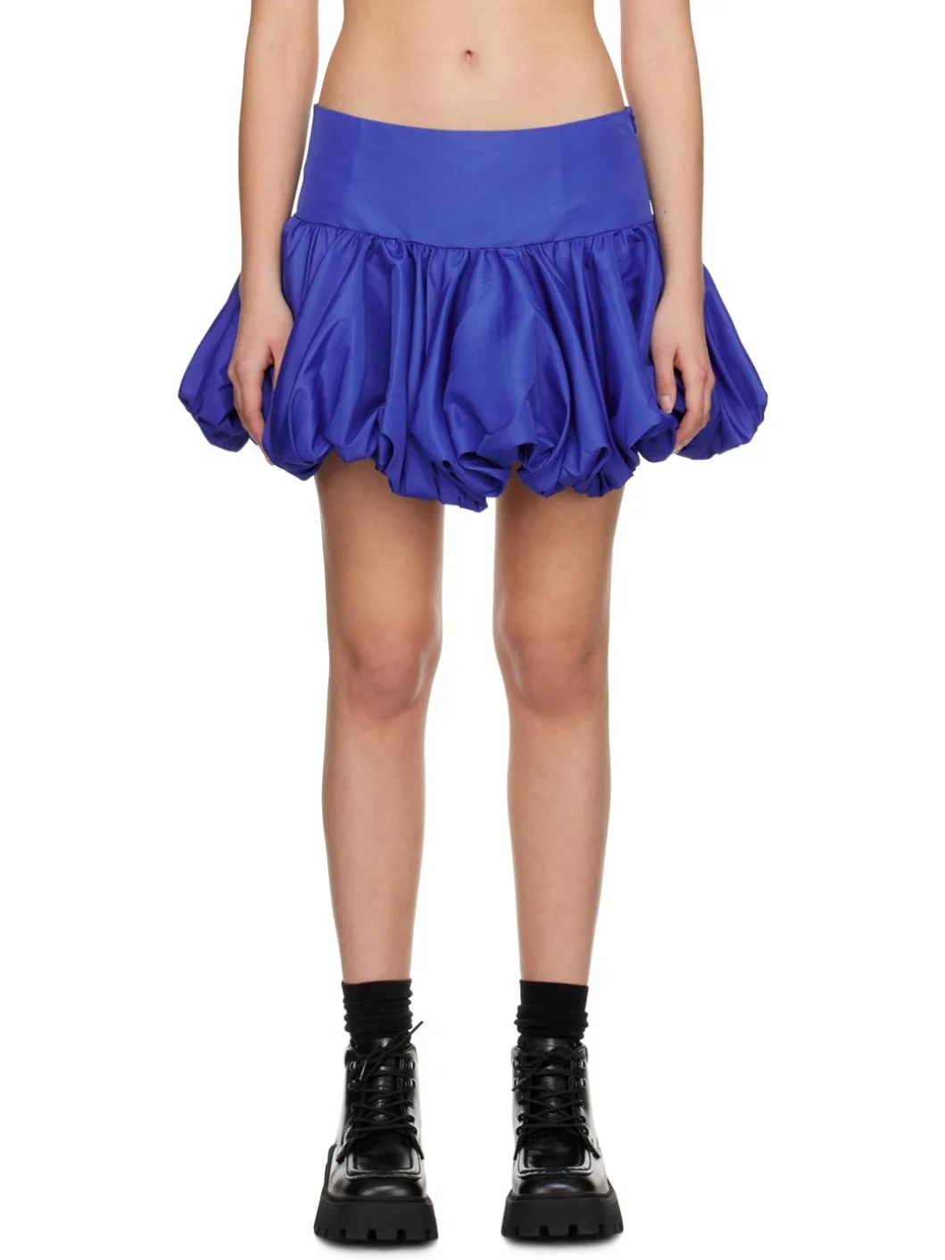 Blue Puff Miniskirt - 1