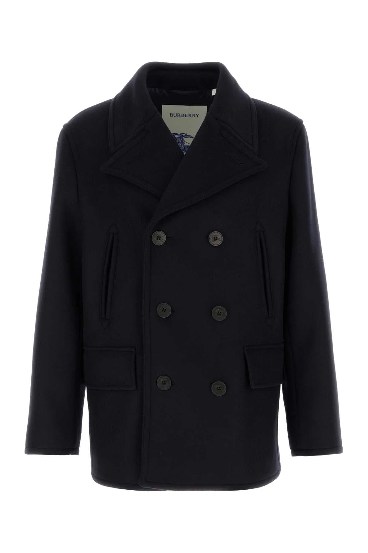 Burberry Men Midnight Blue Wool Coat - 1