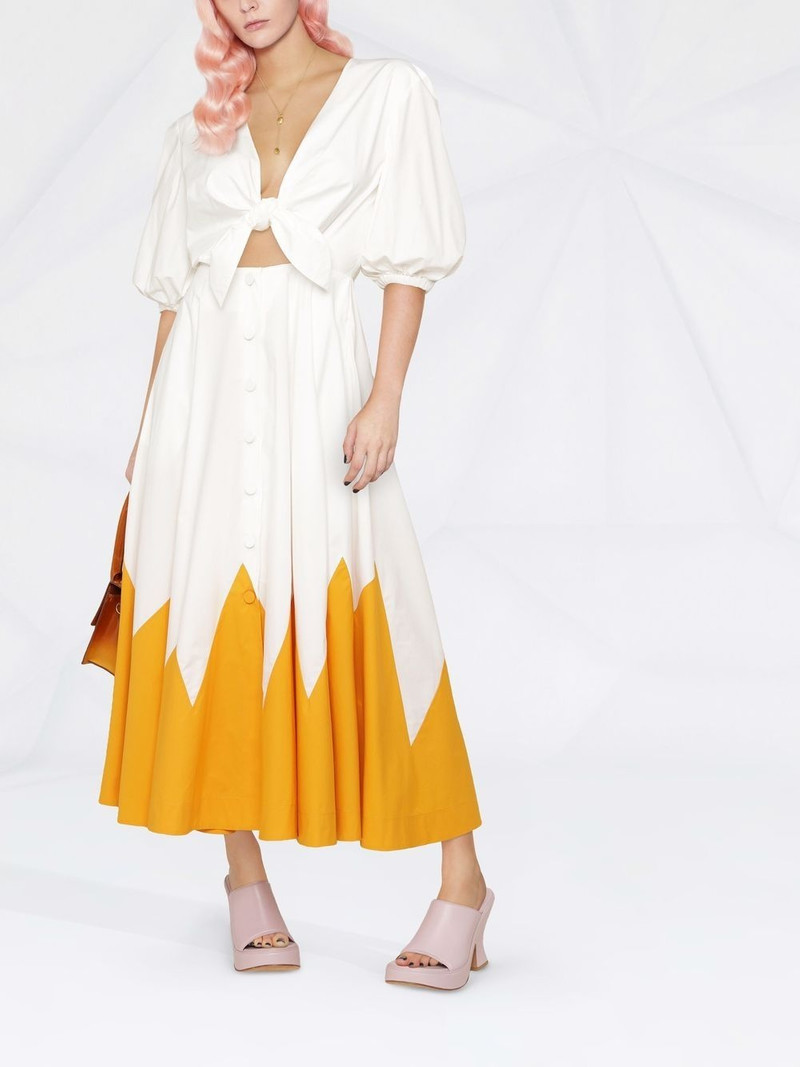 La DoubleJ Peek-A-Boo graphic-print dress outlook