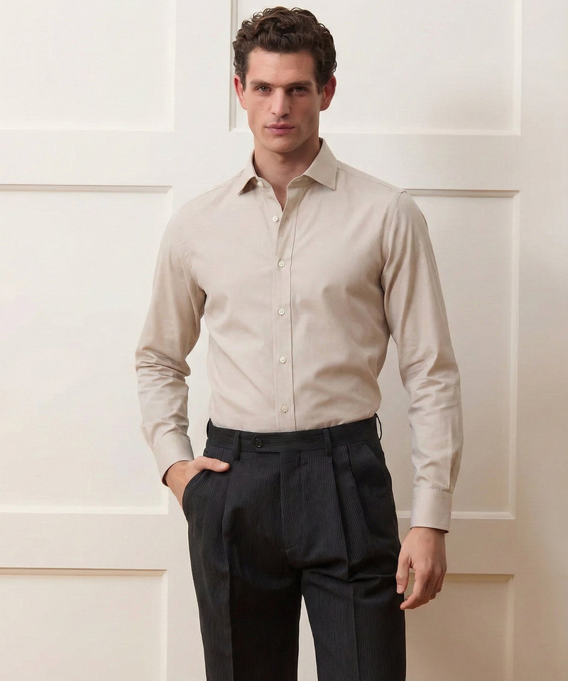TODD SNYDER End-On-End Poplin Dress Shirt outlook