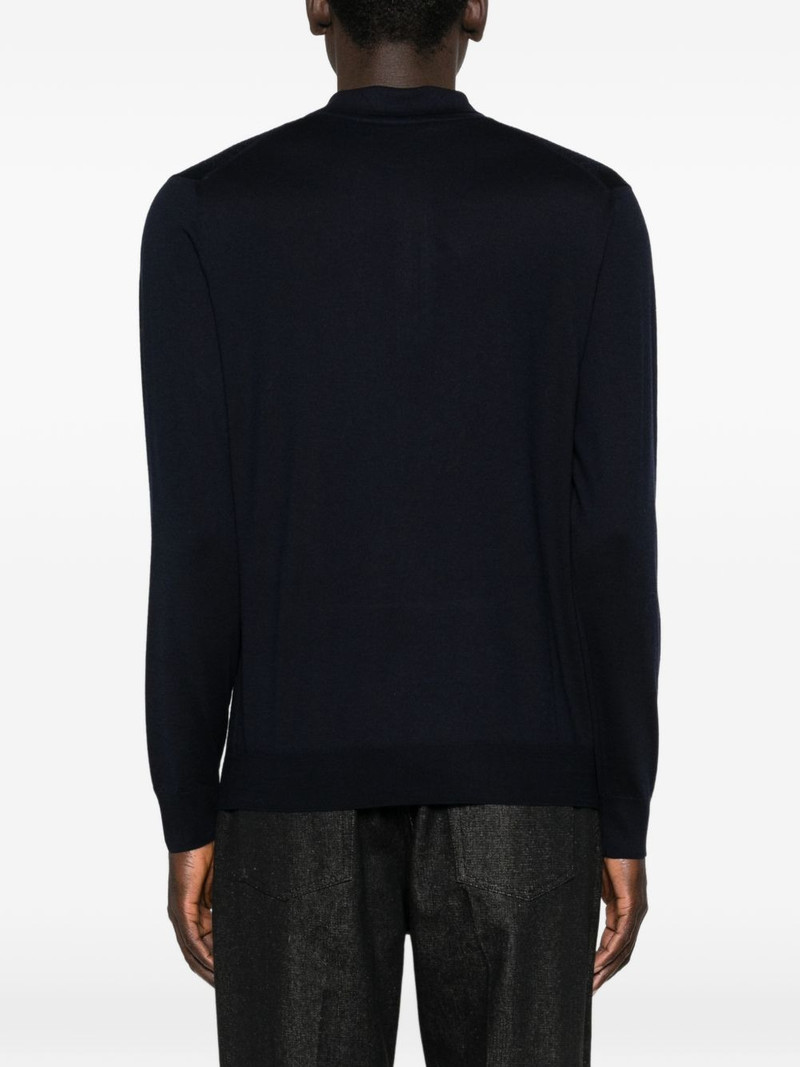 zip knitted polo shirt 4