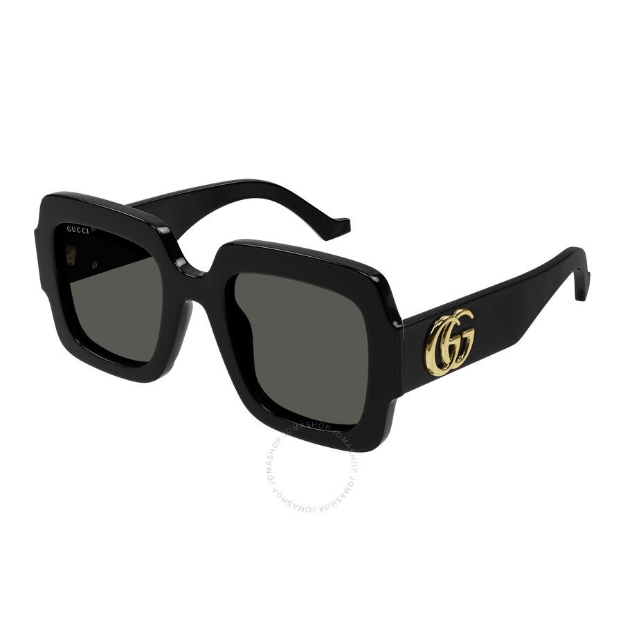 Gucci Grey Square Ladies Sunglasses GG1547S 001 50 - 1