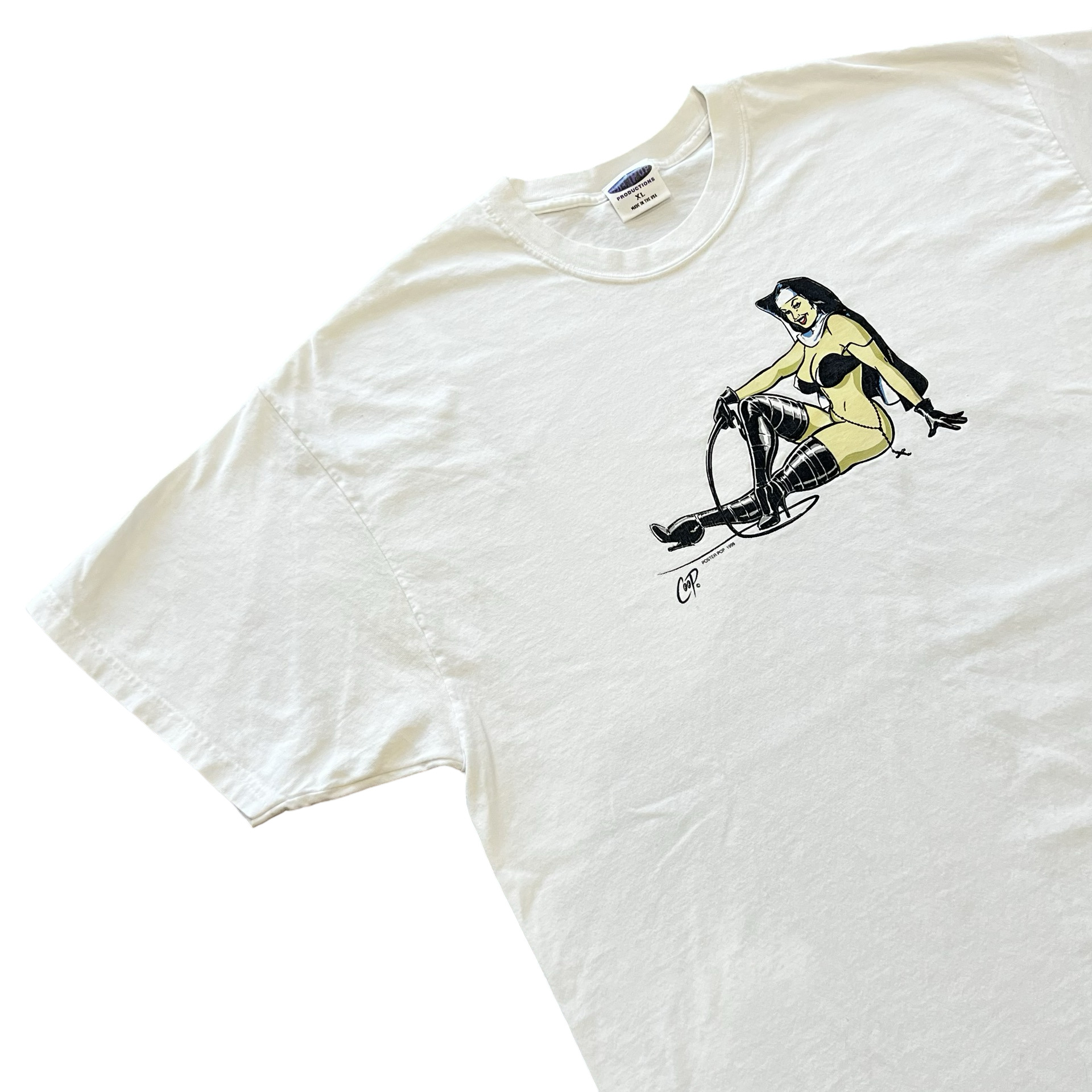 Final Blow - Vintage Frank Kozik Pop Art Nun T-Shirt SZ XL - 2