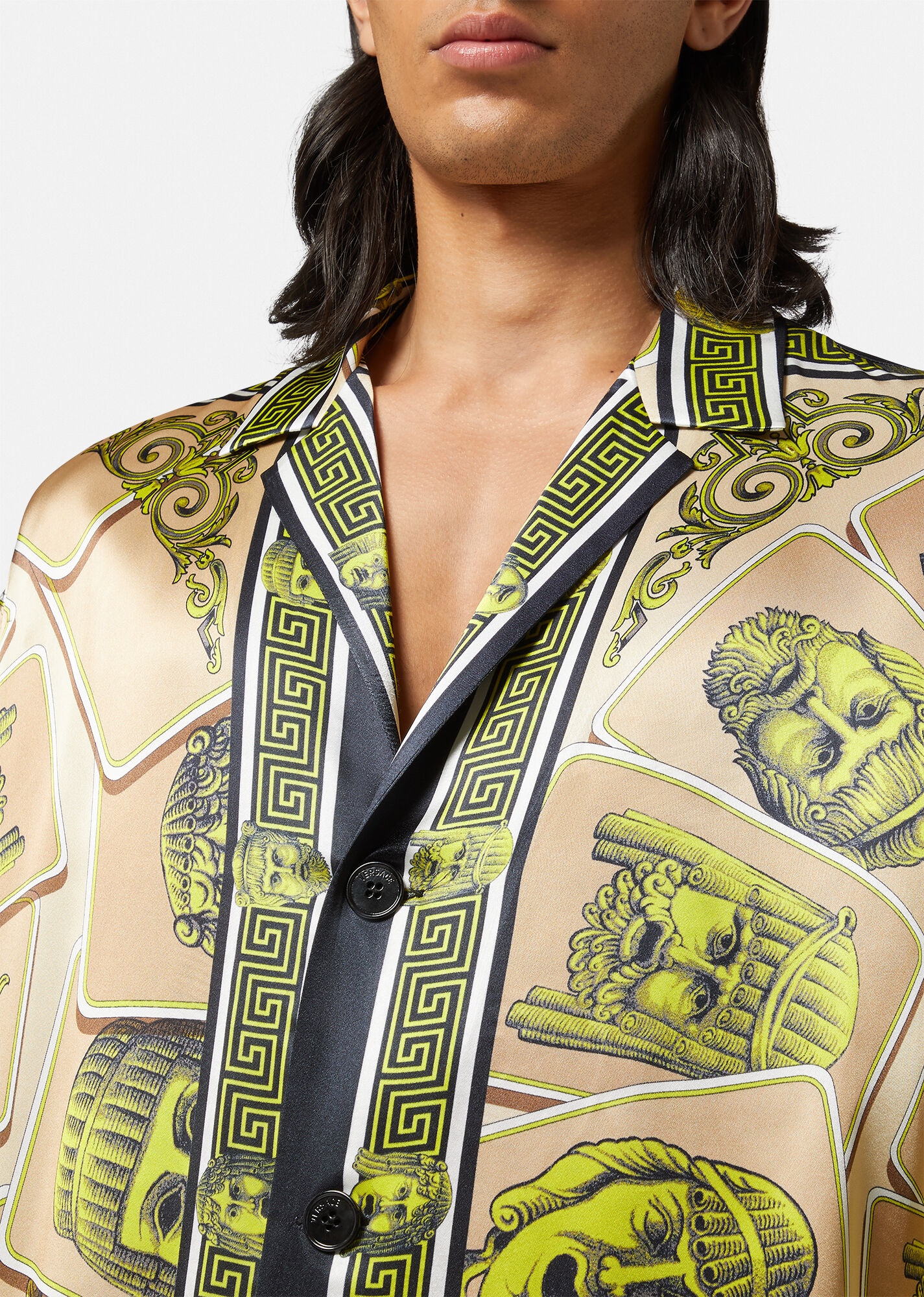 Le Maschere Oversized Silk Shirt - 5