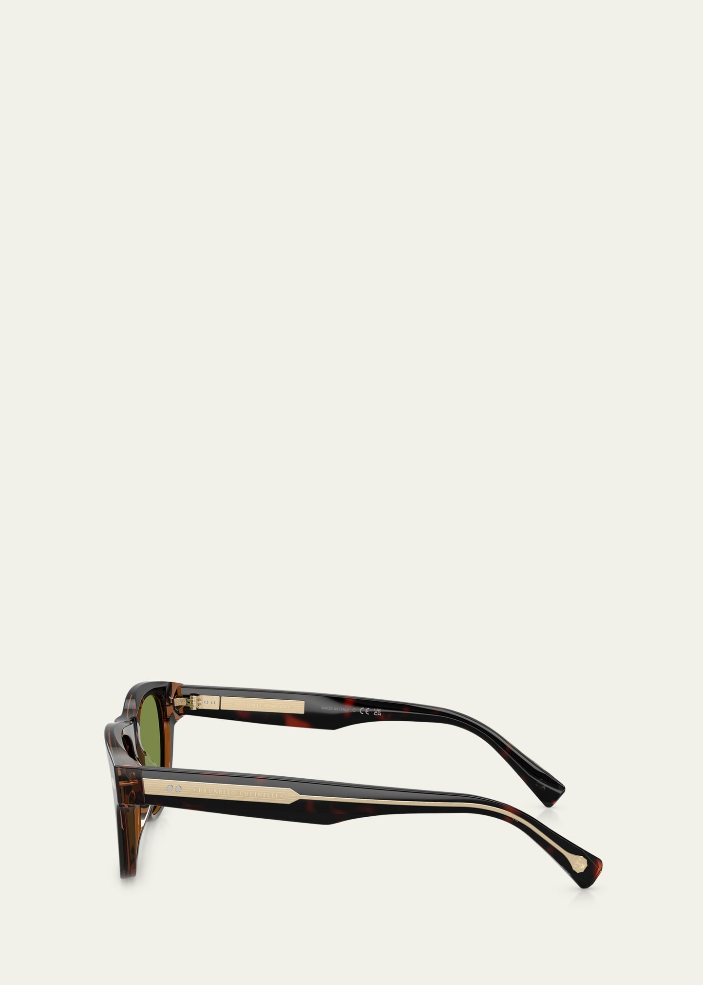 Havana Rectangle Acetate Sunglasses - 3