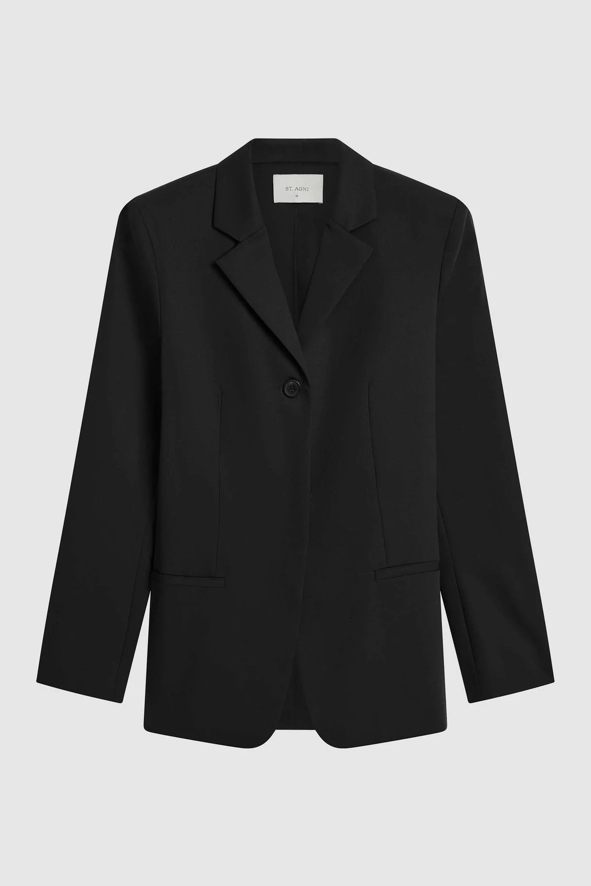 90s Wool Blazer - Black - 1