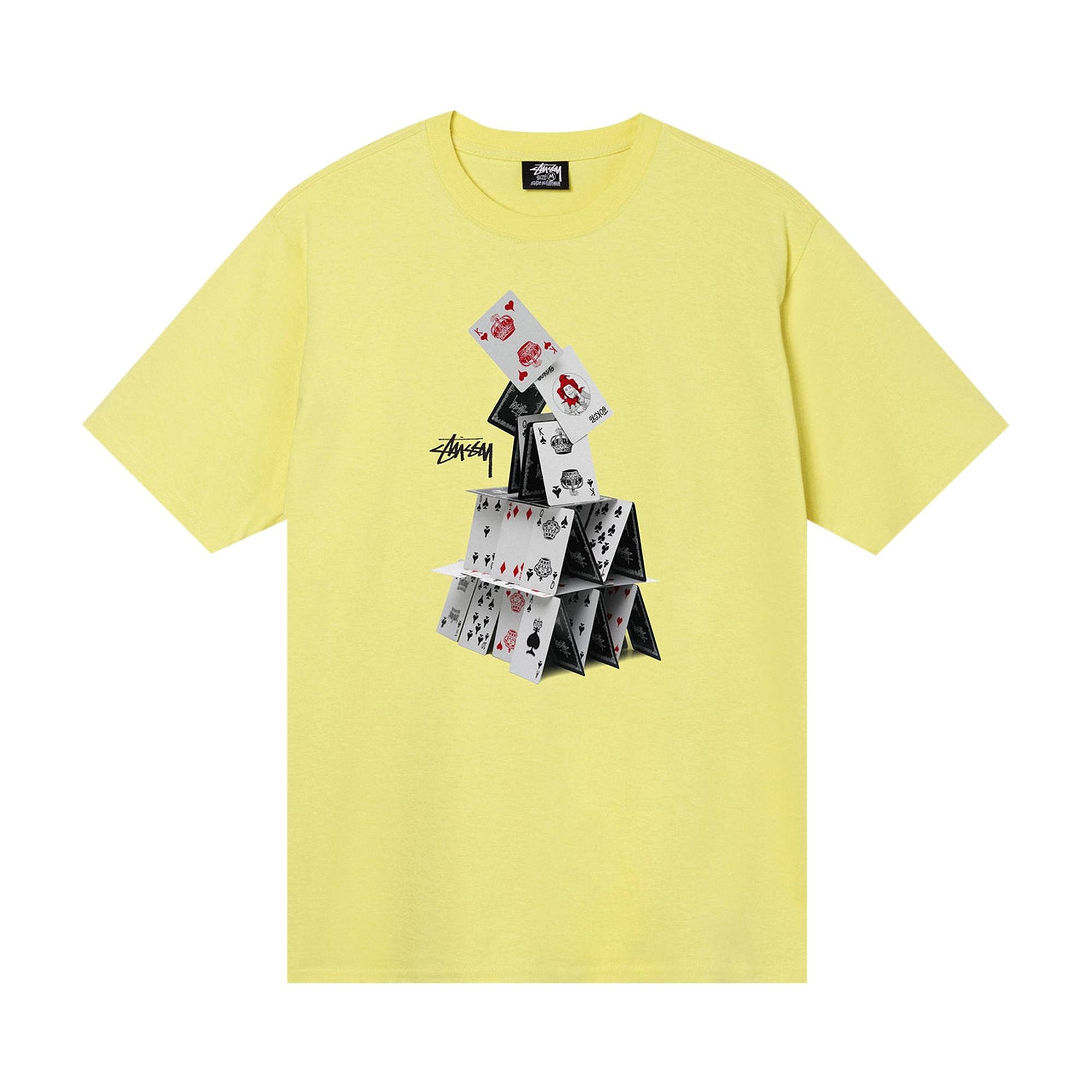 Stussy House Of Cards Tee 'Yellow' - 1