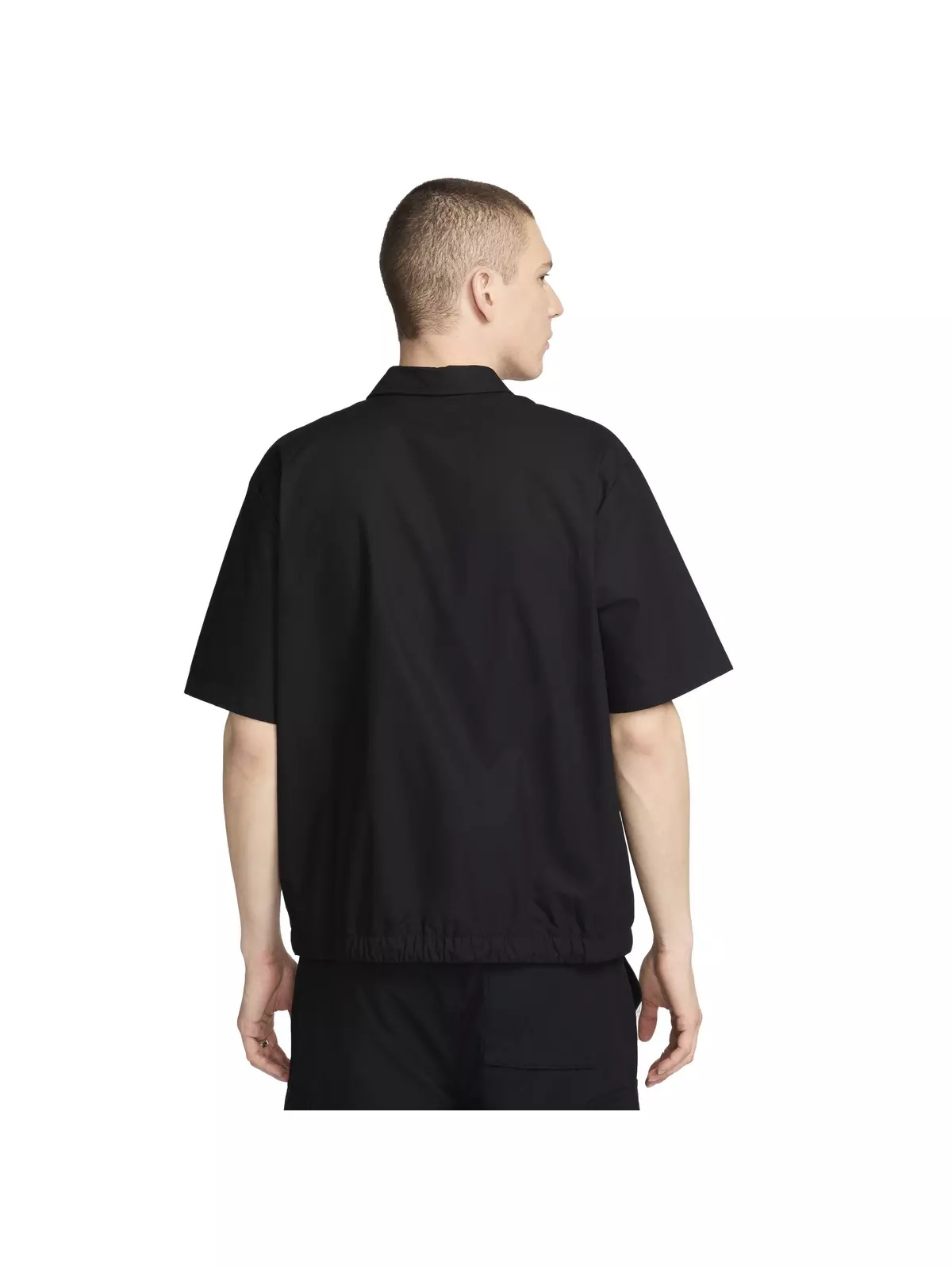 Men's Club Short-Sleeve Oxford Button-Up Shirt - Black - 2