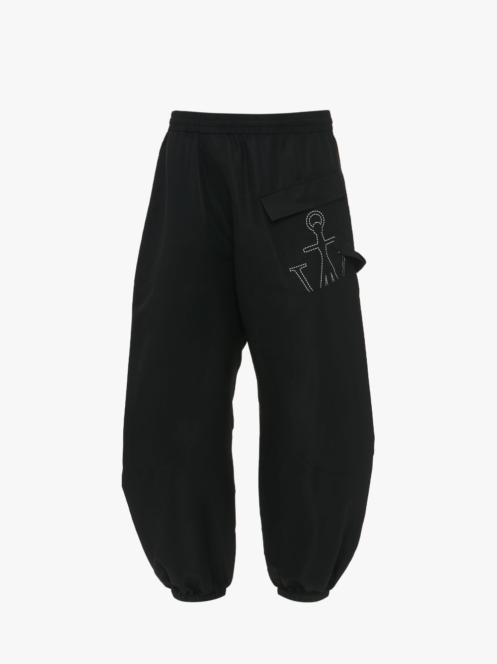 TWISTED JOGGERS WITH ANCHOR LOGO PRINT - 1