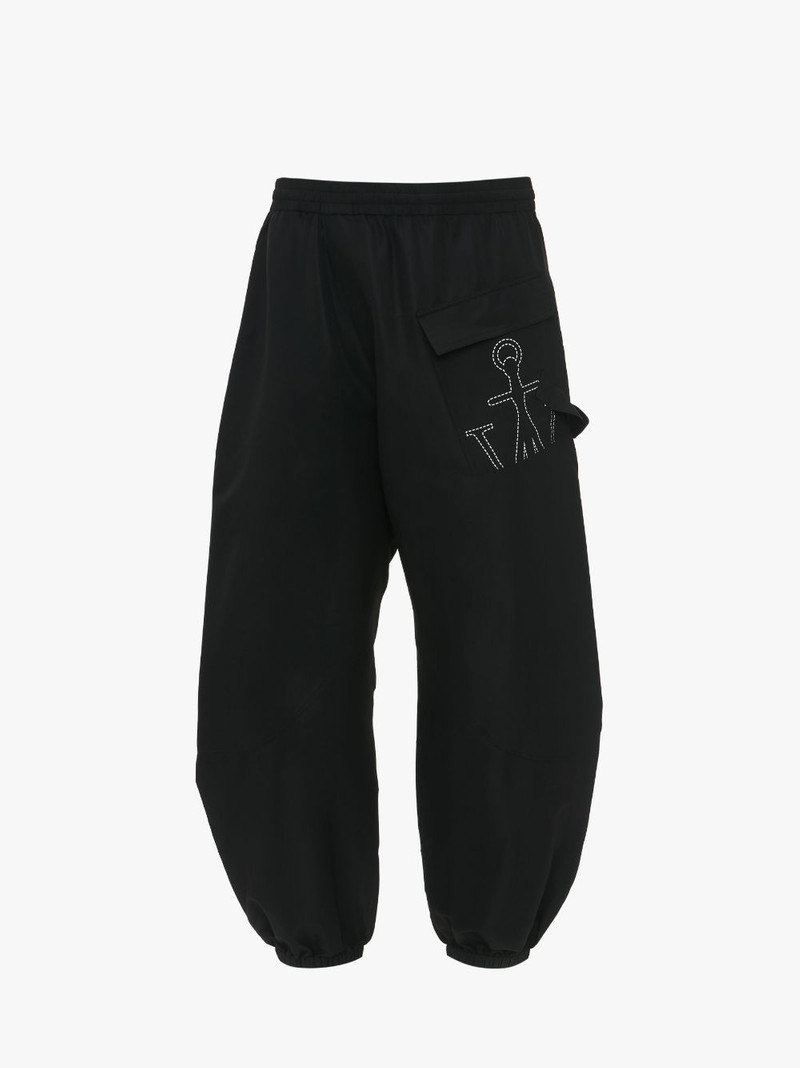 TWISTED JOGGERS WITH ANCHOR LOGO PRINT 1
