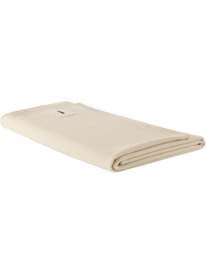 TEKLA Off-White Lambswool Blanket outlook