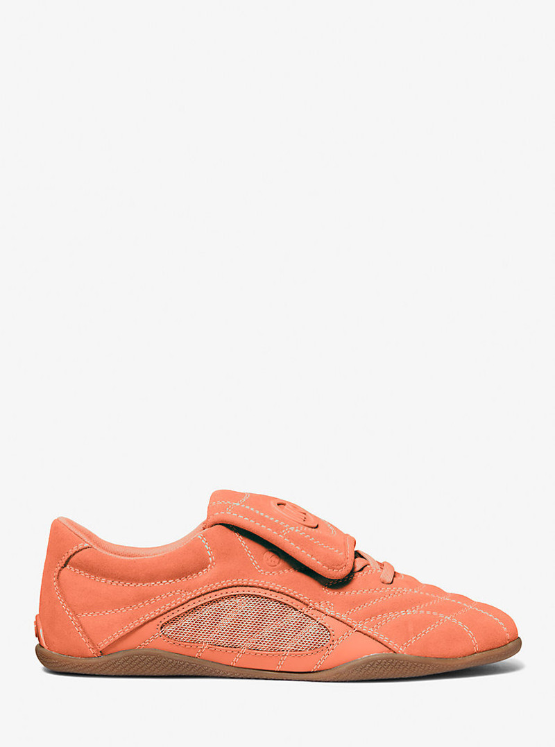MICHAEL KORS Kyler Suede and Mesh Trainer outlook