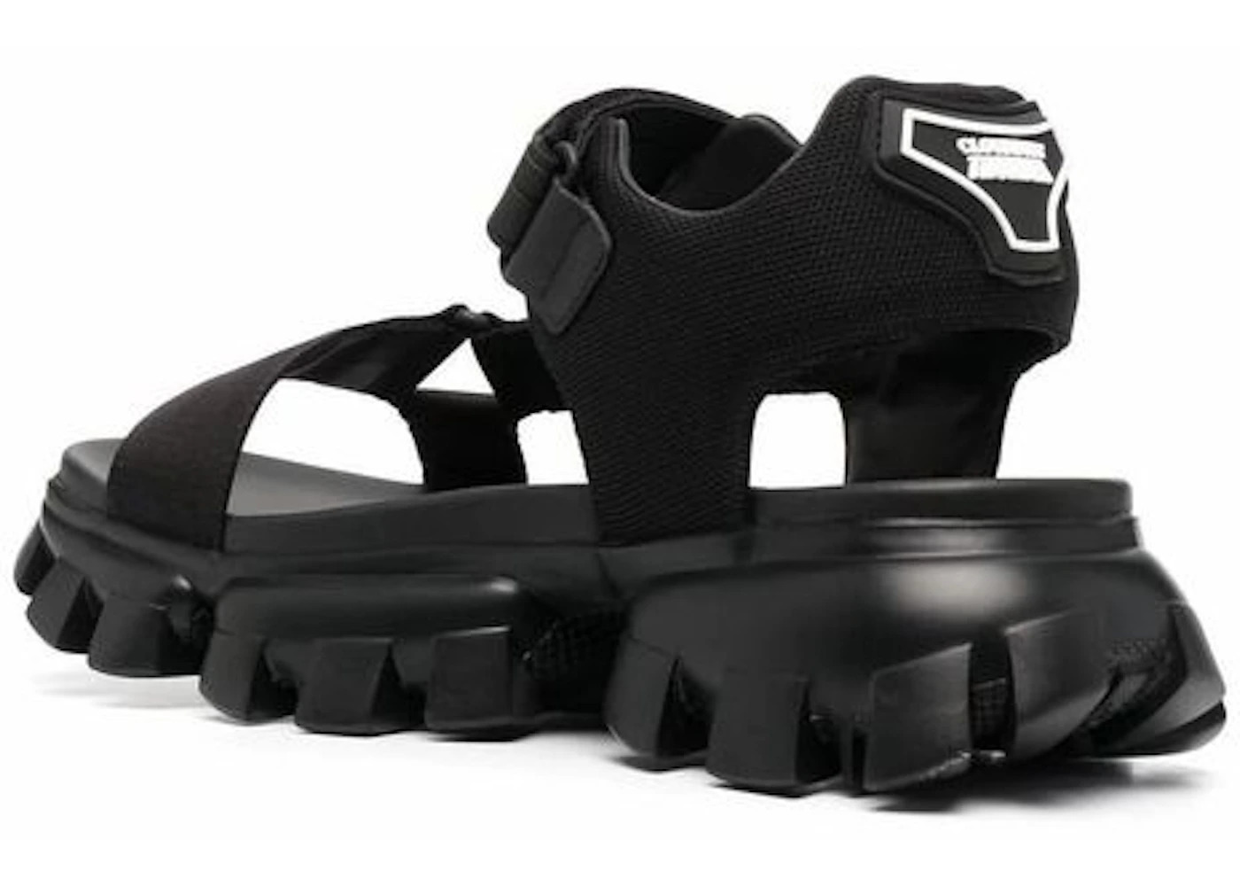 Prada Cloudbust Thunder Sandal Black Nylon - 3