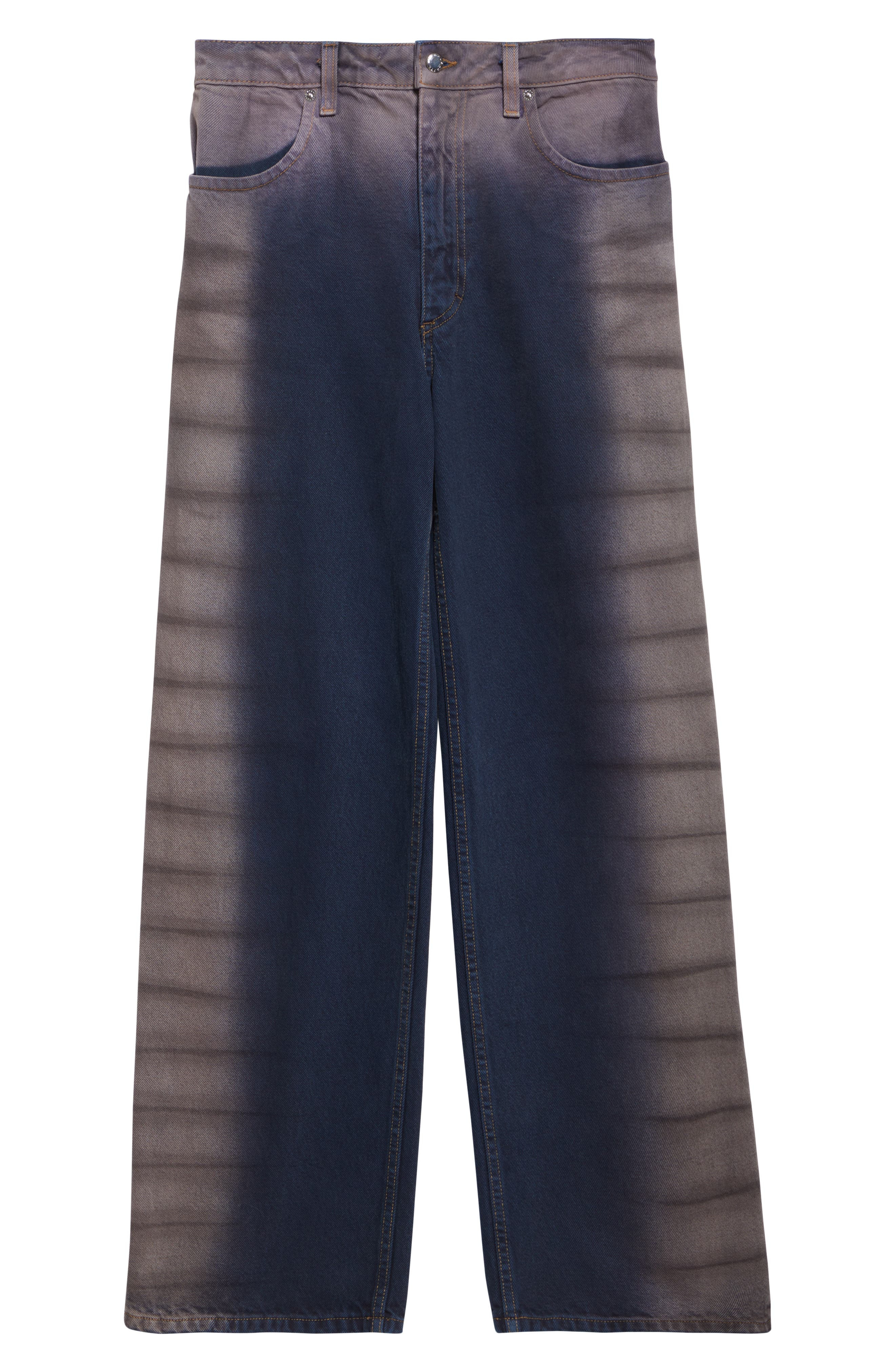 Eckhaus Latta Gender Inclusive Wide Leg Jeans in Wrinkle at Nordstrom - 7