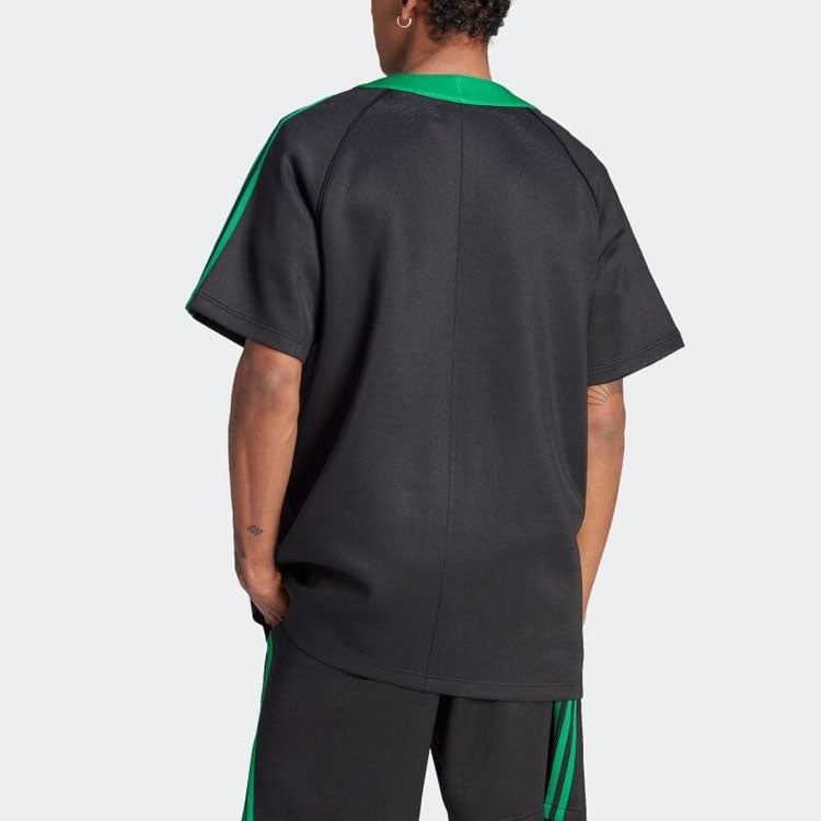adidas Adicolor Classics+ Short Sleeve Shirts (Gender Neutral) 'Black Green' II5782 - 3
