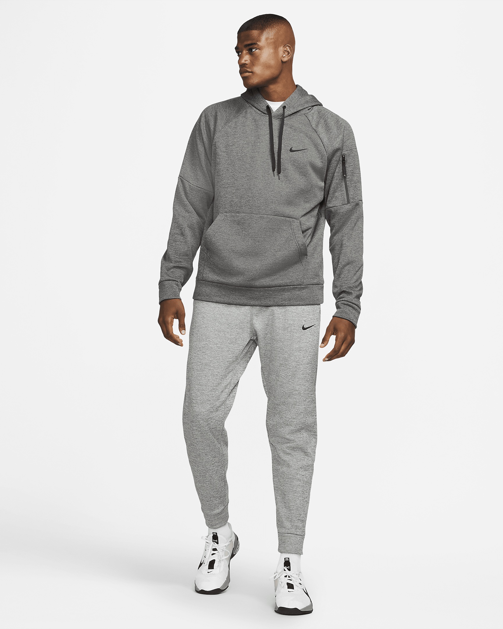 Nike Therma Men's Therma-FIT Hooded Fitness Pullover - 7