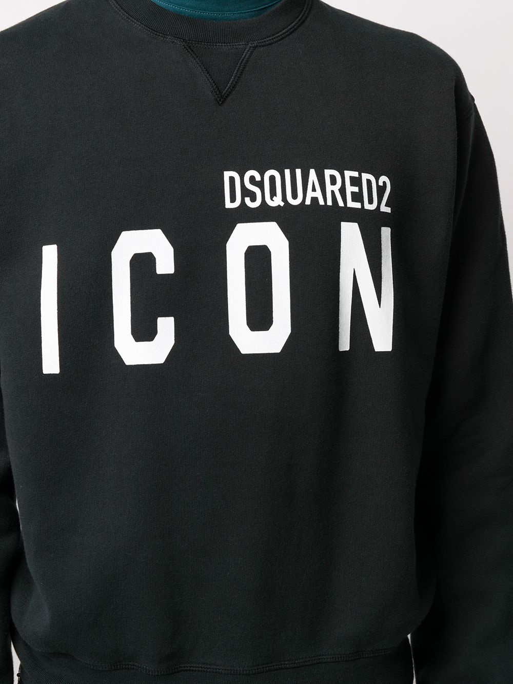 ICON-PRINT CREW NECK SWEATSHIRT - 5