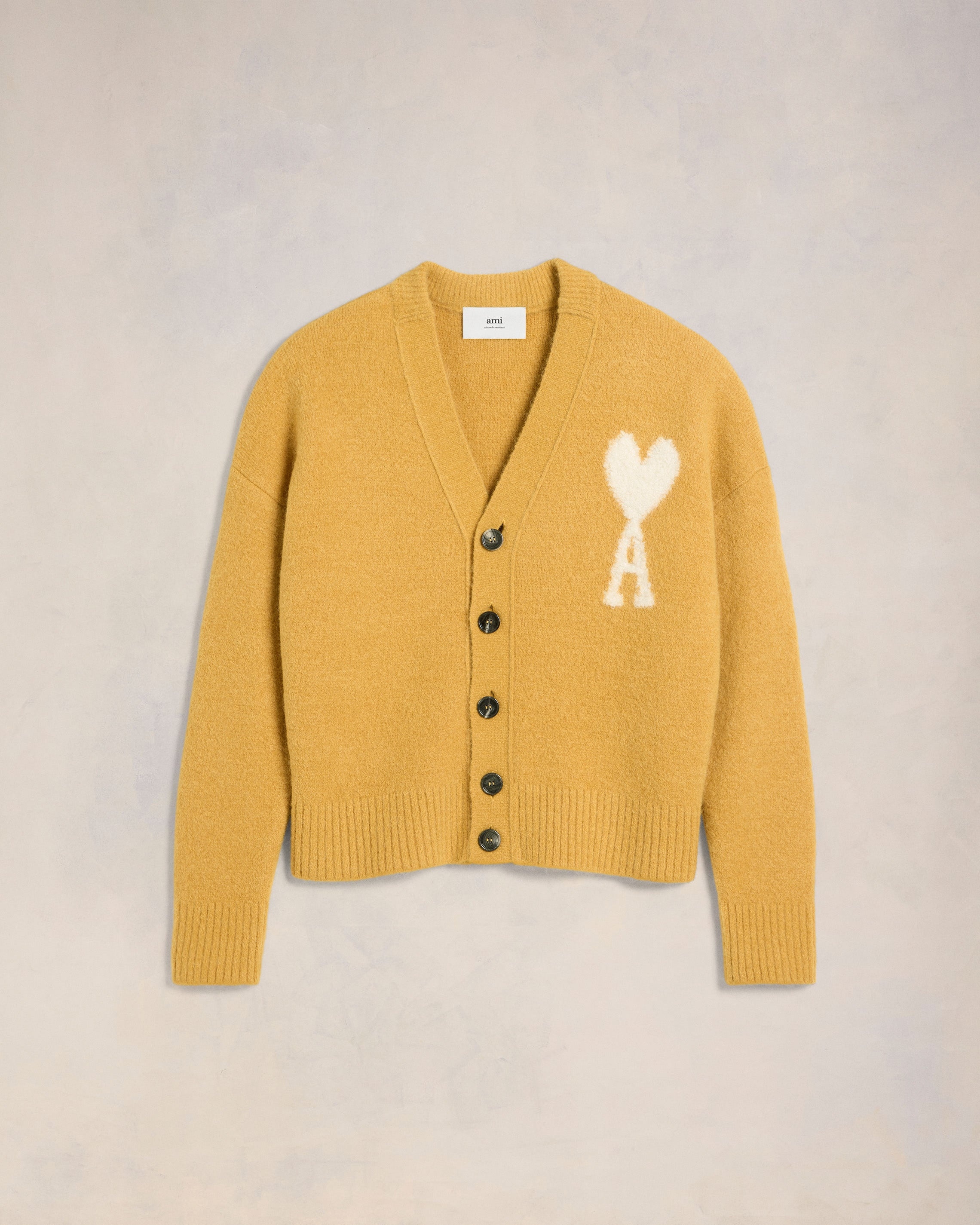 AMI PARIS Ami de Coeur カーディガン UKC025 AMI Paris Ami De Coeur カーディガン | グレー | FARFETCH JP