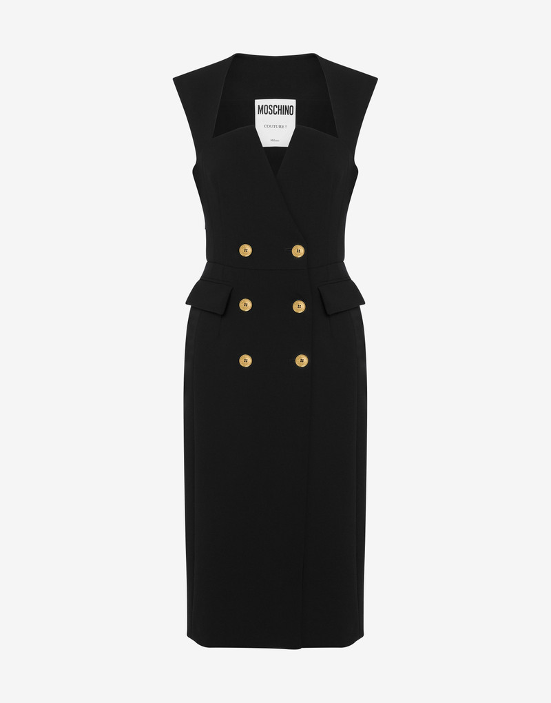 GOLD BUTTONS ROBE MANTEAU DRESS 1