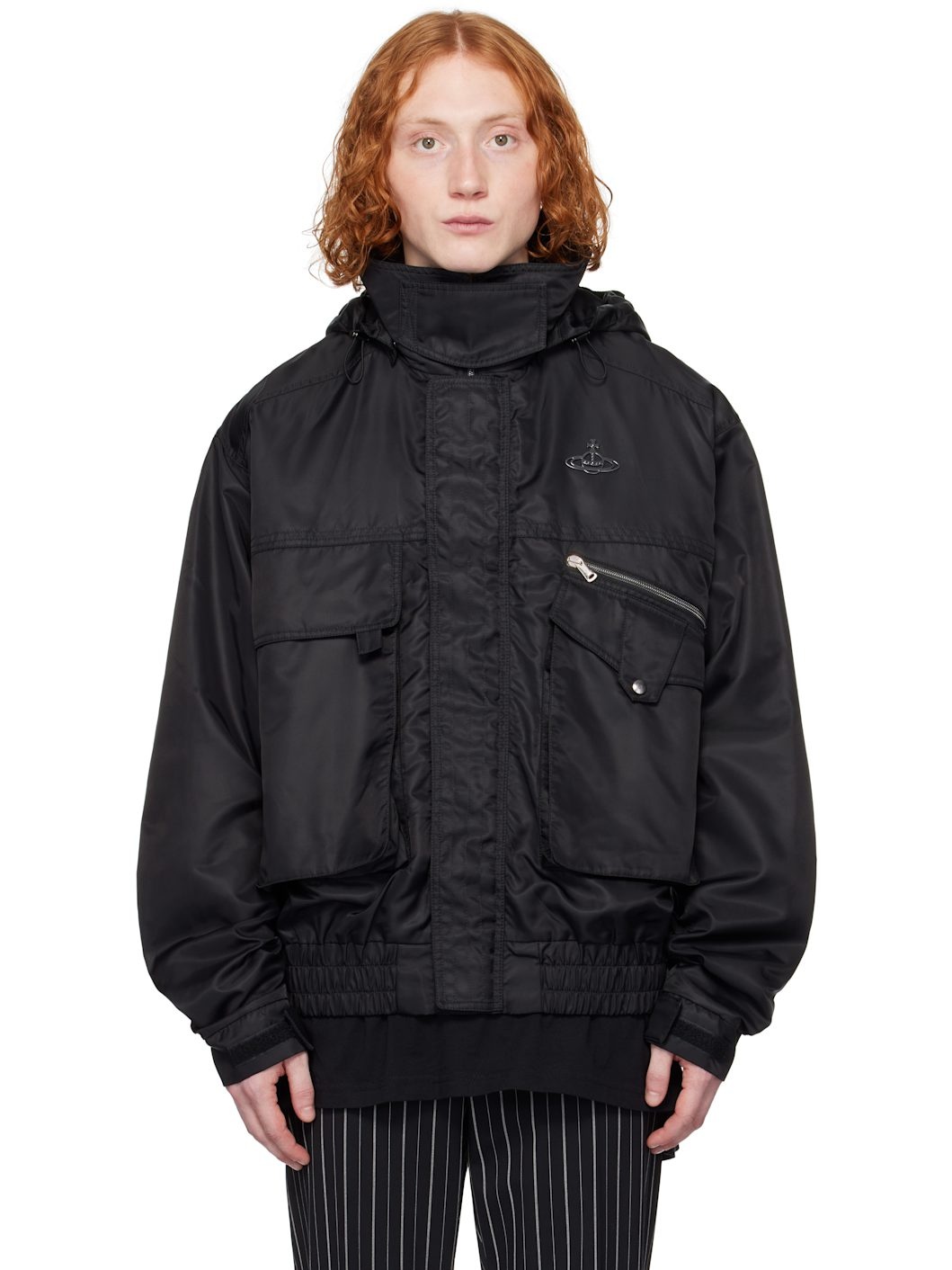 Black Nevada Bomber Jacket - 1