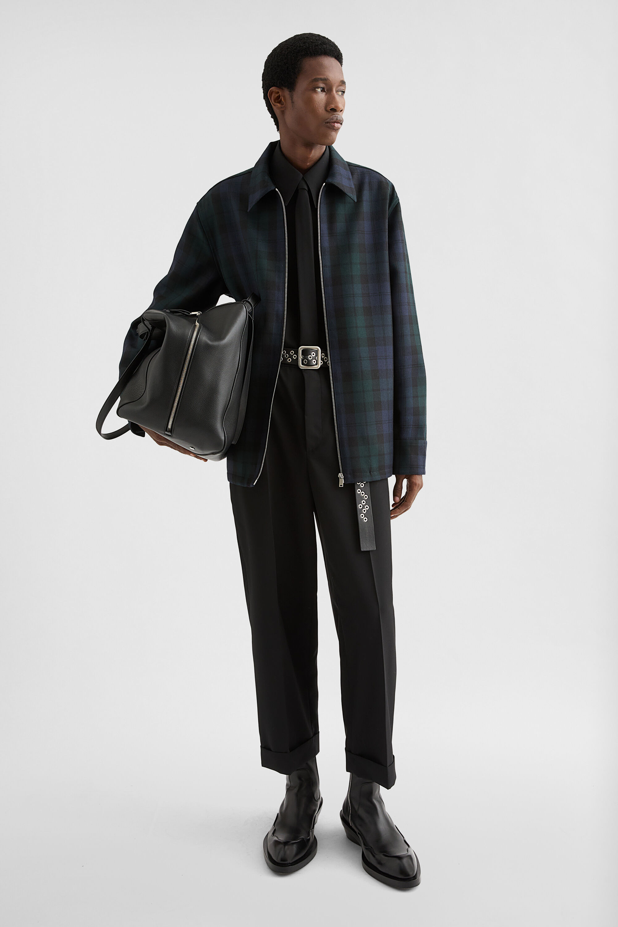 Wool Zip-Up Shirt - 4