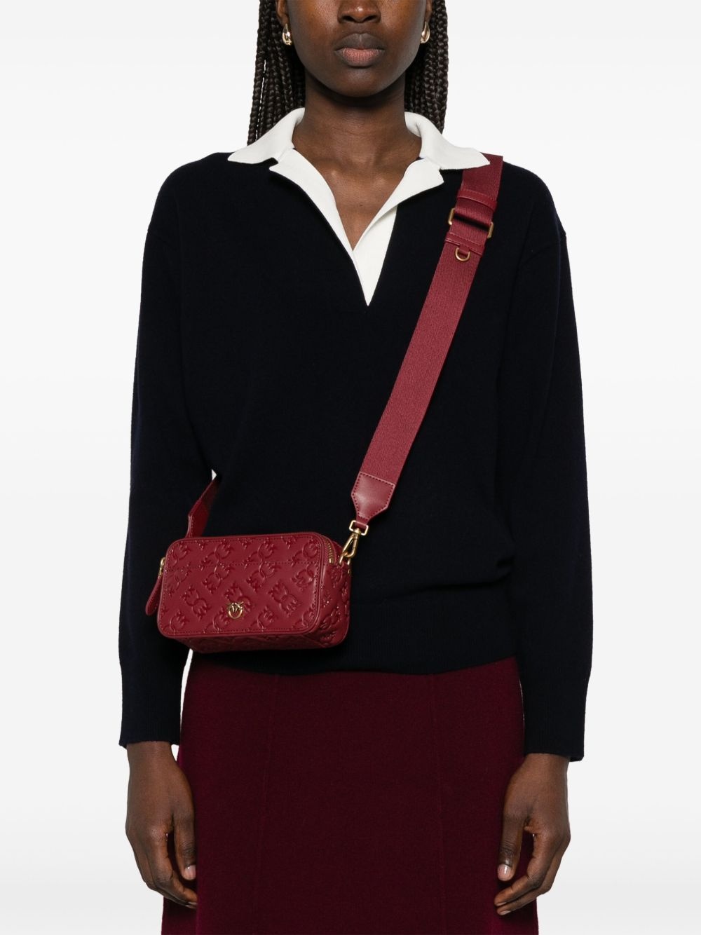 mini logo-debossed cross body bag - 2