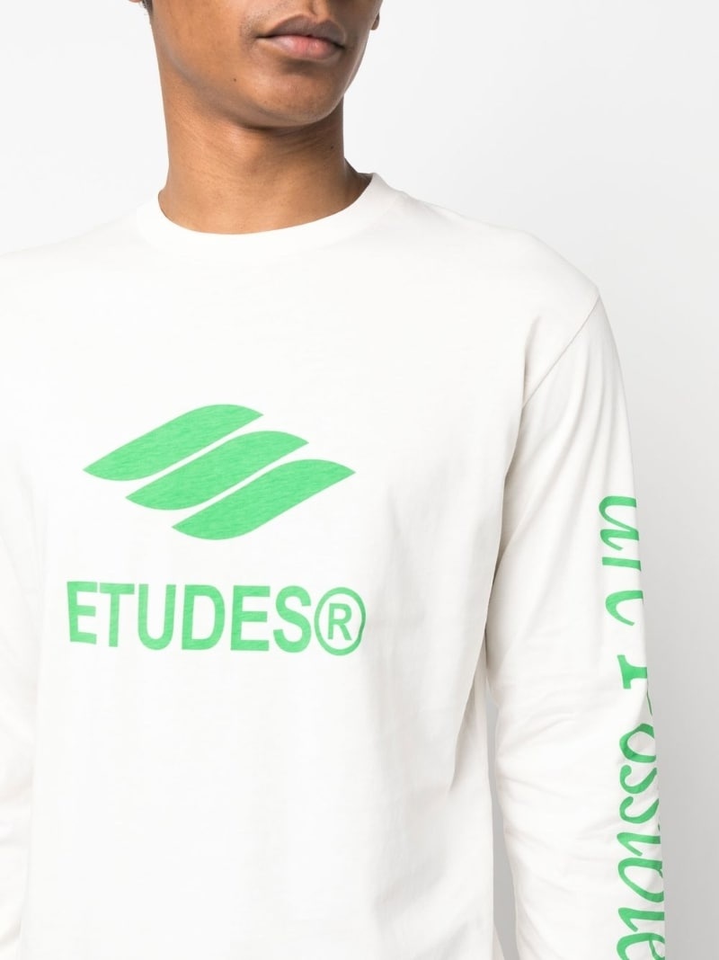 logo-print organic cotton T-shirt - 5