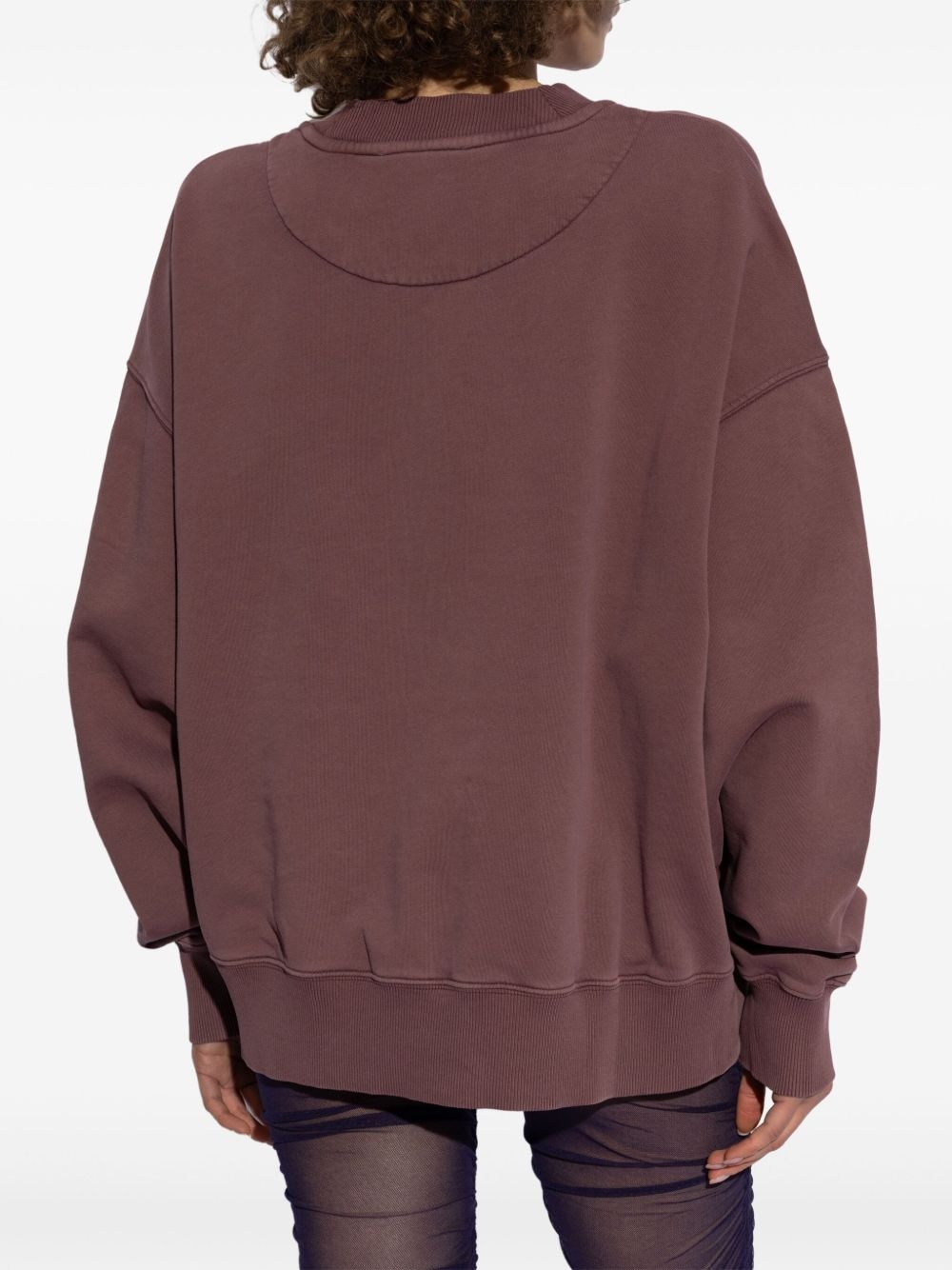 logo-embroidered sweatshirt - 4