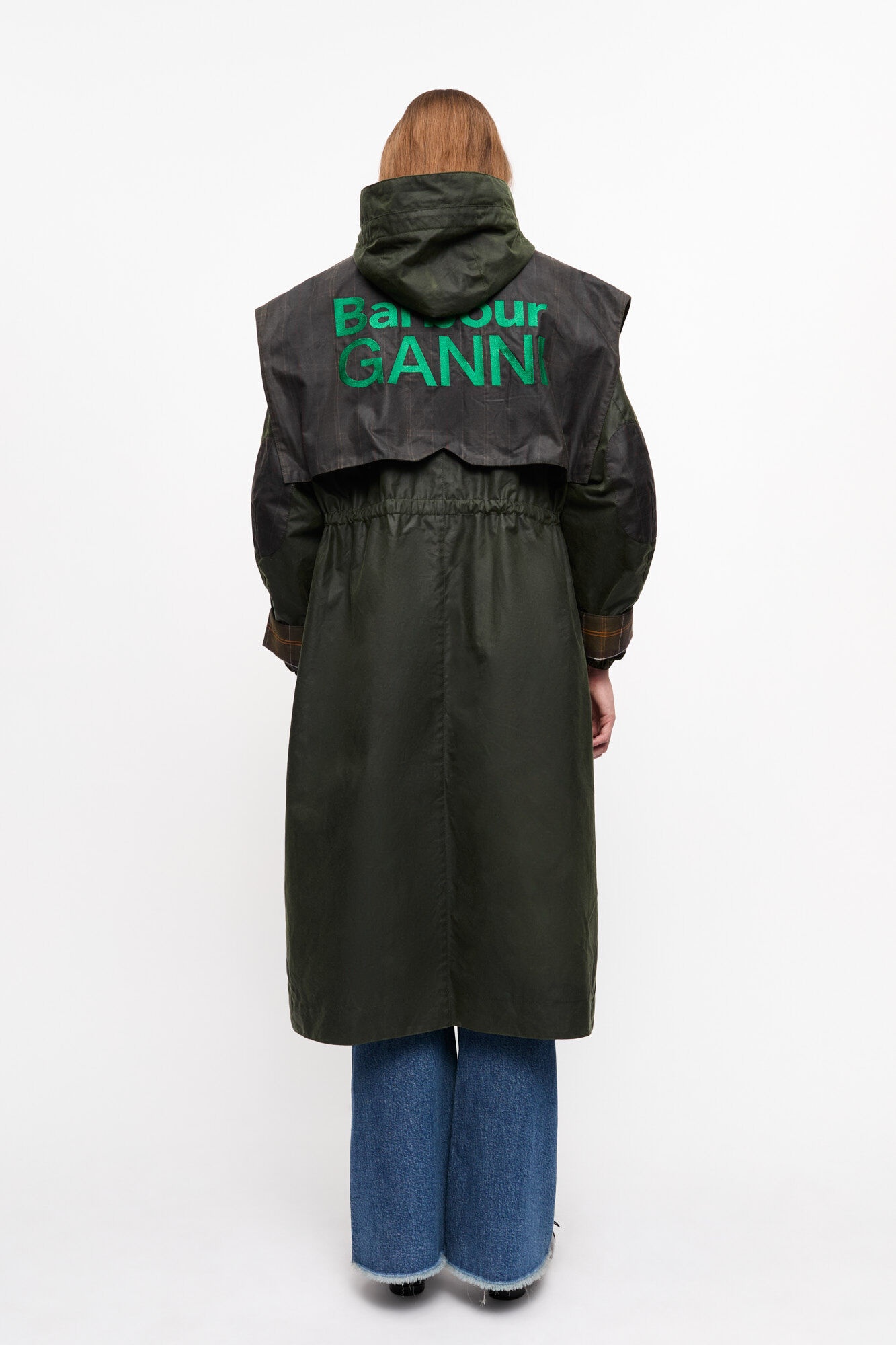 GANNI X BARBOUR WAXED PARKA JACKET - 3