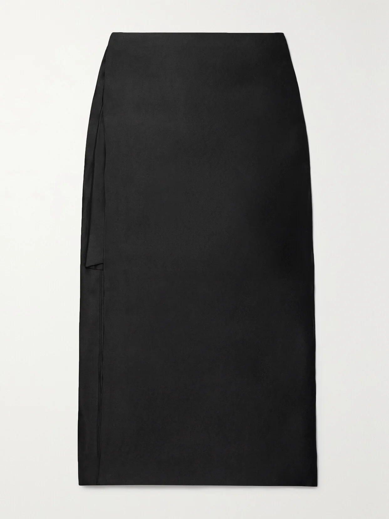 Kanita Layered Silk-satin Midi Skirt - 1