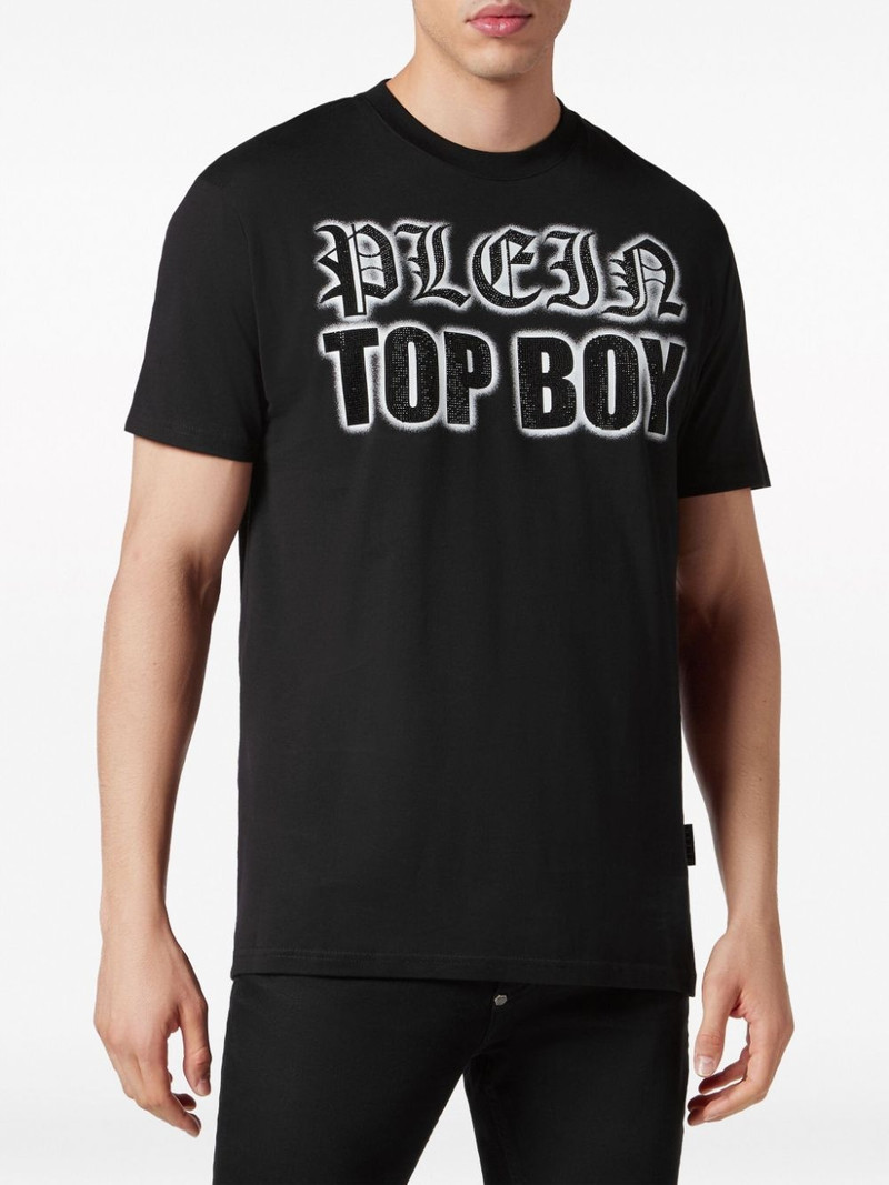 crystal-embellished cotton T-shirt 3