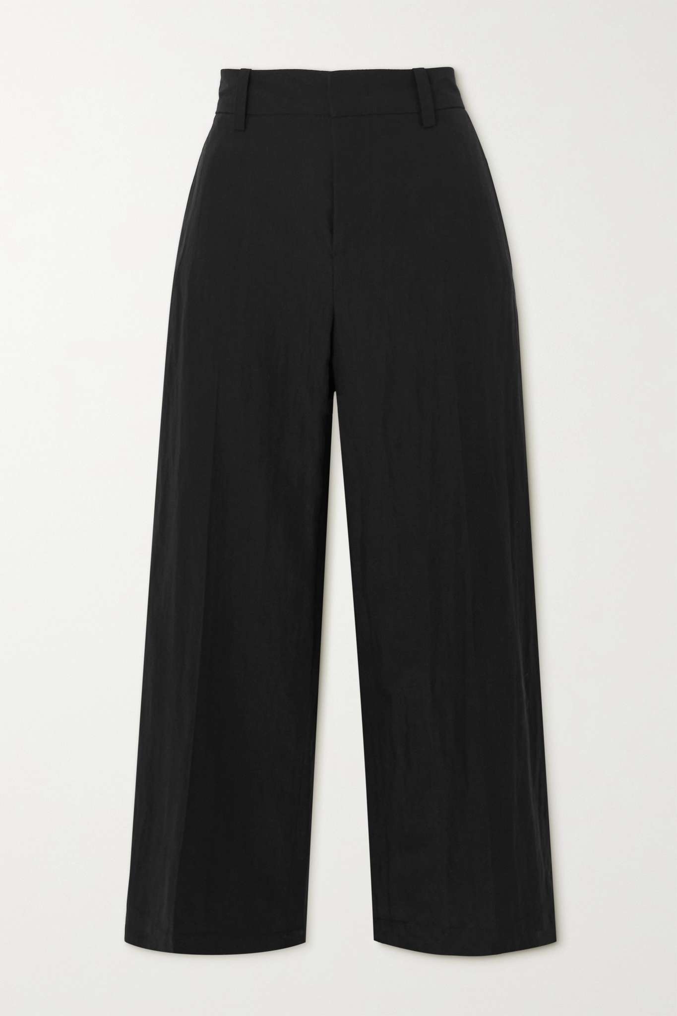 Cropped TENCEL Lyocell-blend straight-leg pants - 1