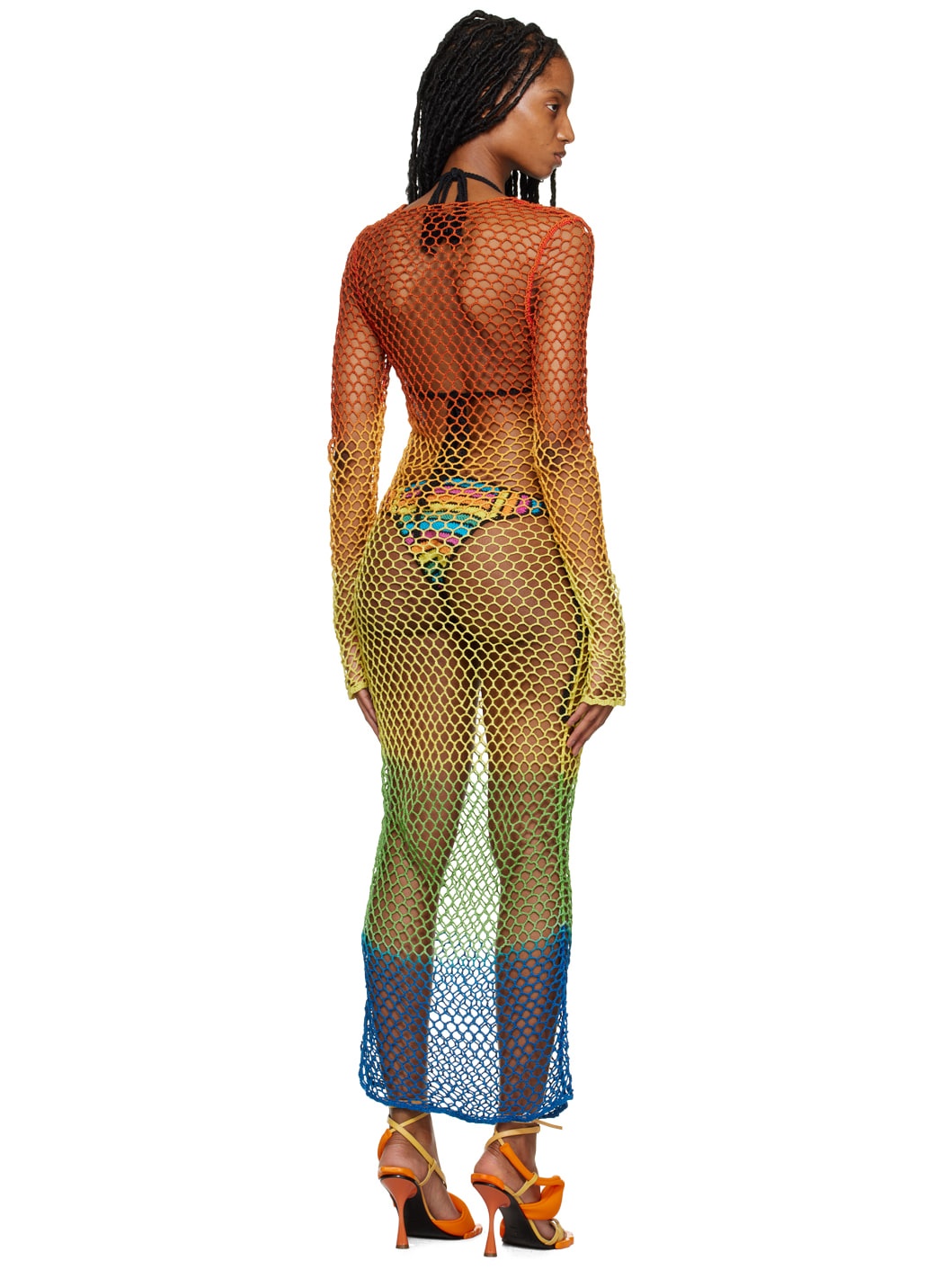 Multicolor Gradient Midi Dress - 3