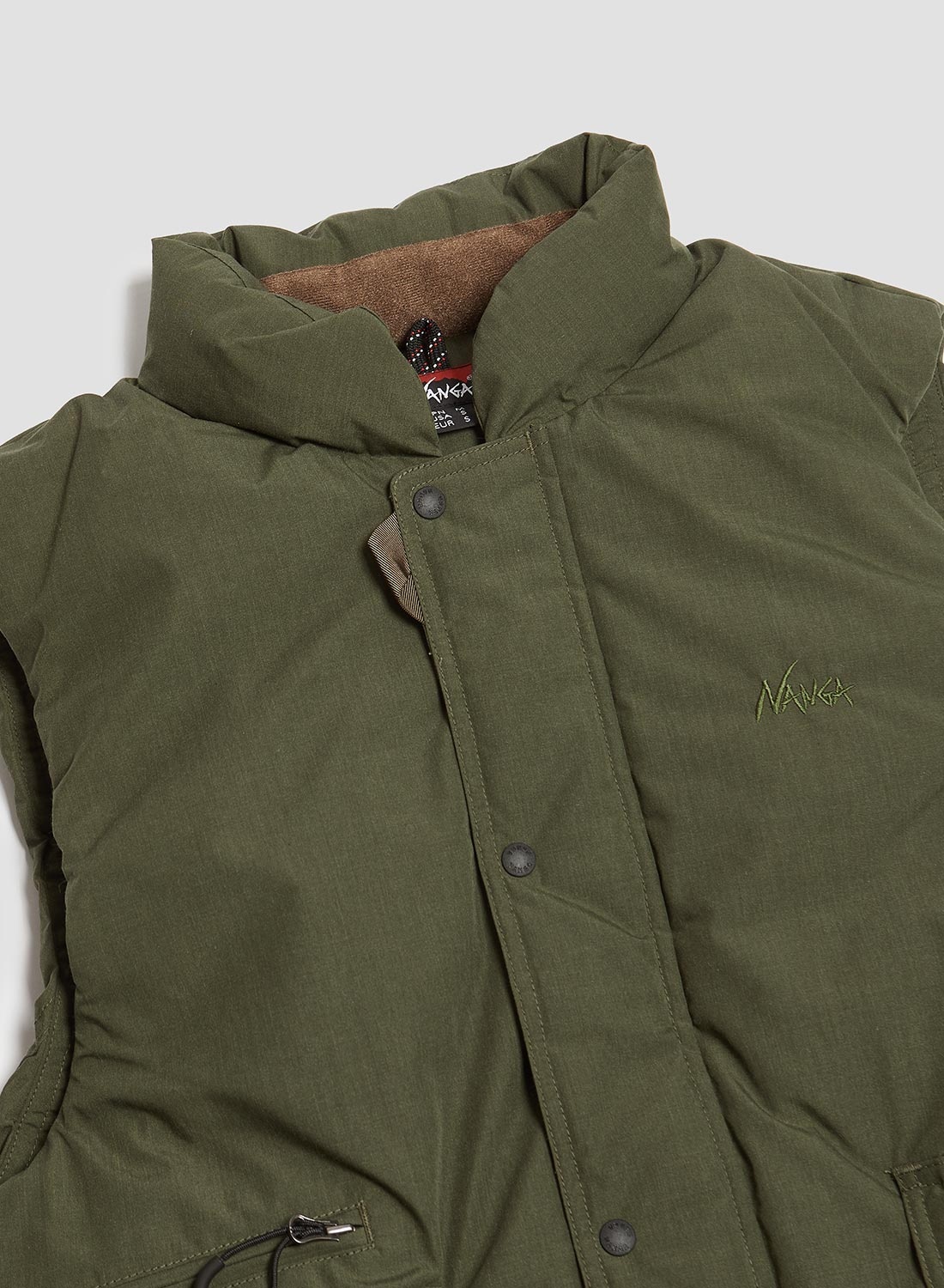 Nanga Hinoc Down Vest in Khaki - 2