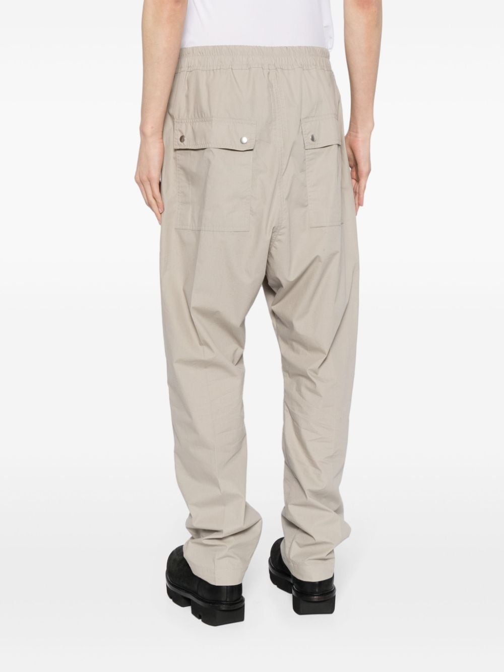 tapered drop-crotch trousers - 4