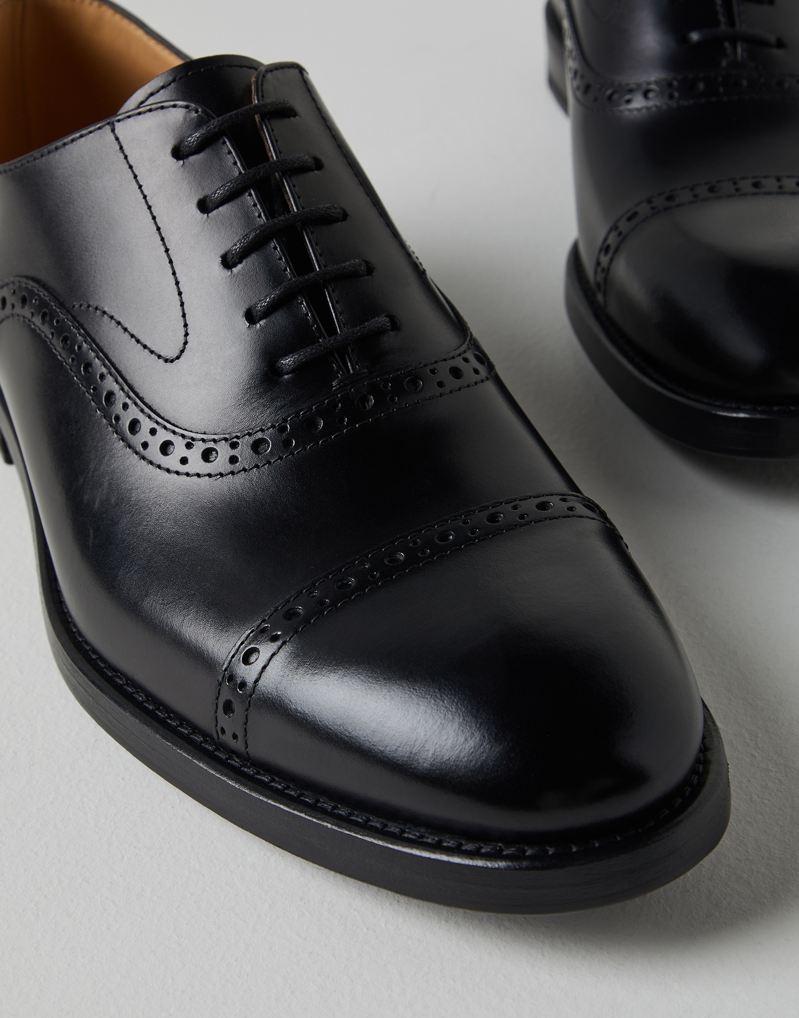 Smart calfskin Oxfrod brogues - 4