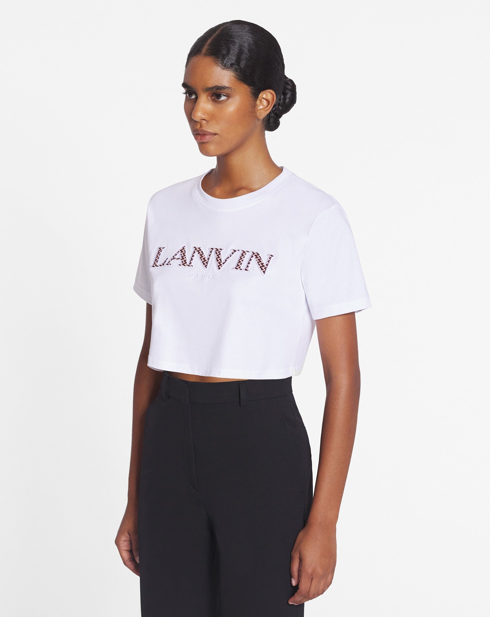 Tシャツ・カットソー LANVIN CROPPED SLEEVELESS TOP Yellow Future Edition T-Shirt by Lanvin on Sale