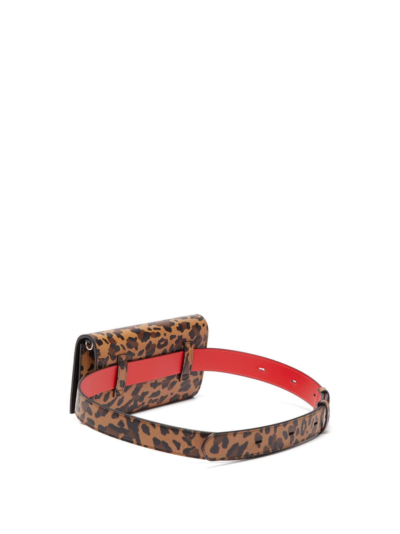 Boudoir leopard-print leather belt bag - 5