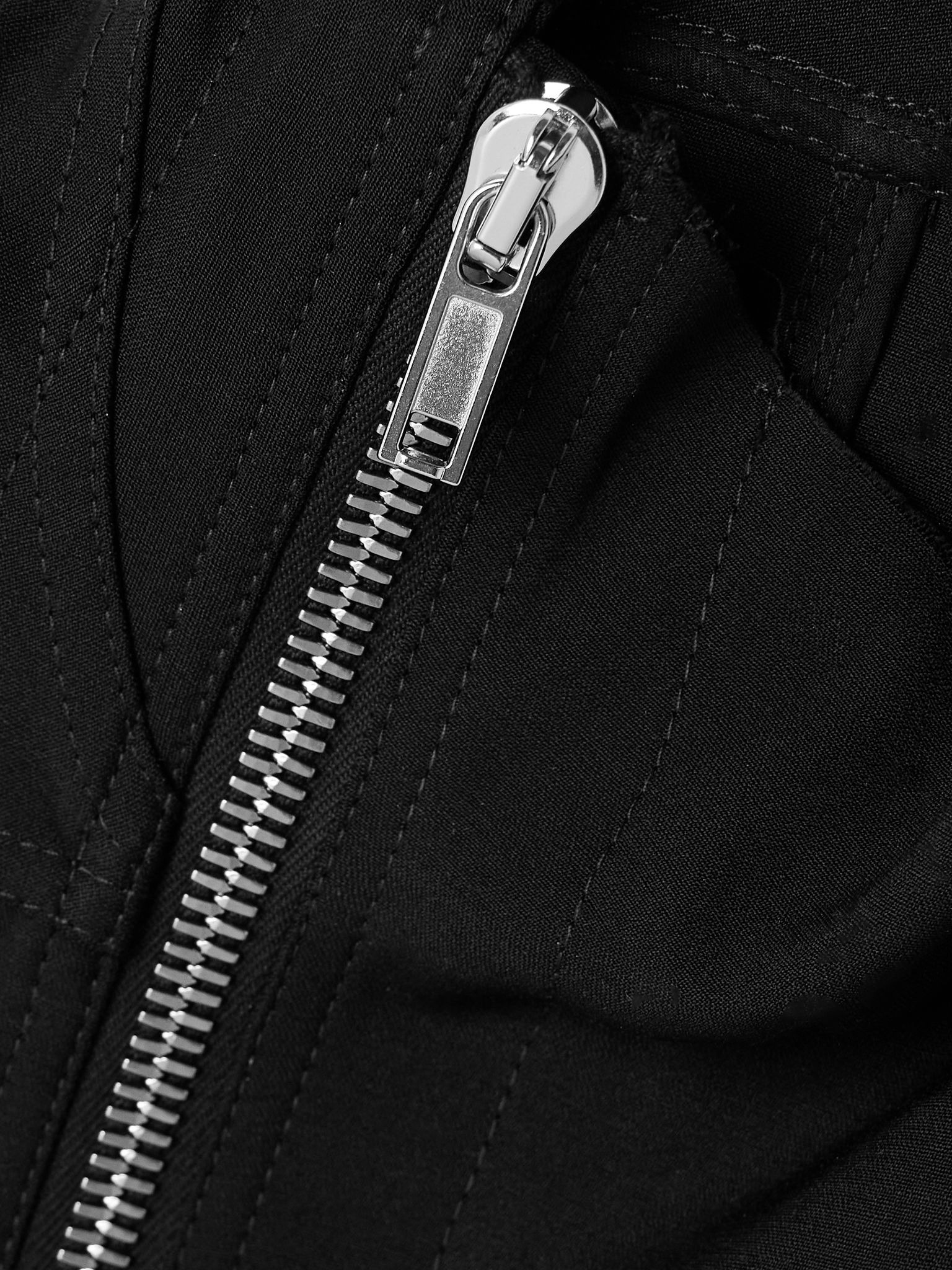 Gary wool-blend biker jacket Black - 5